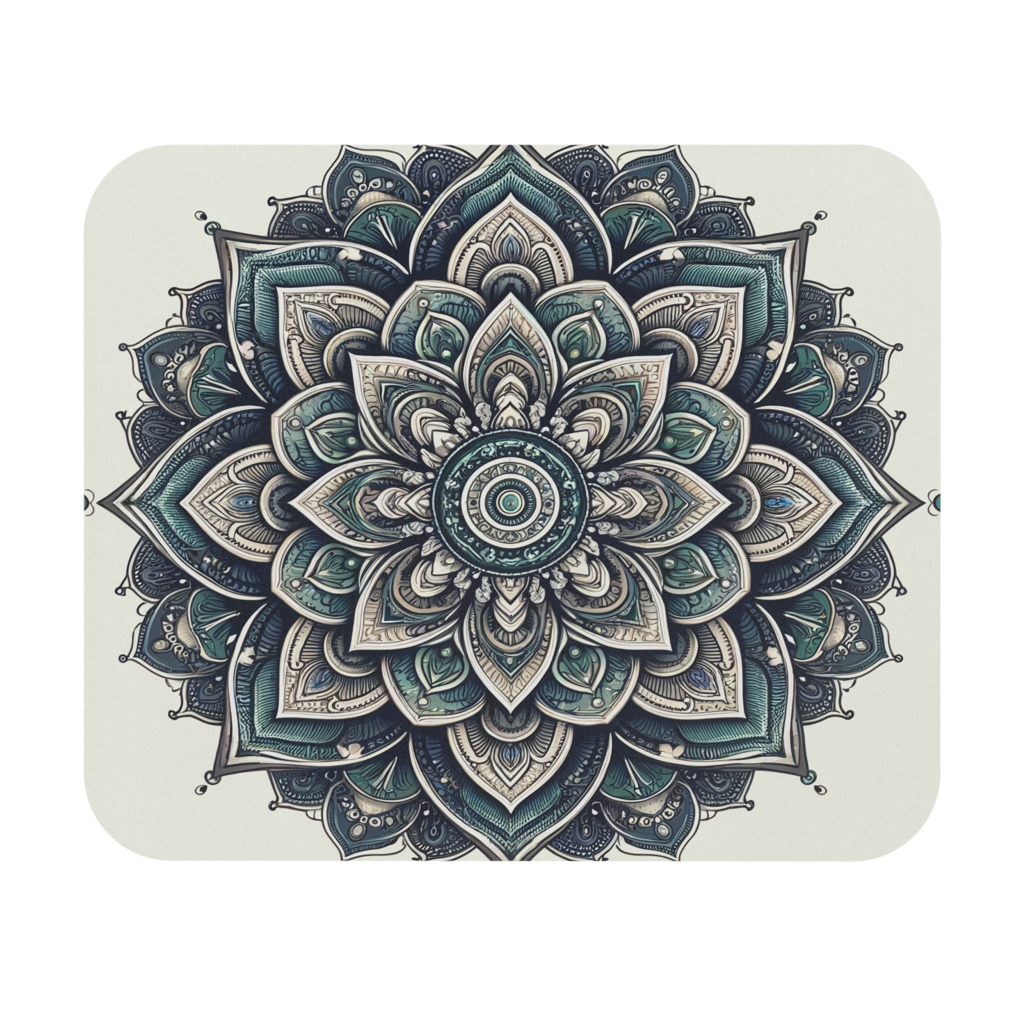 Grey Mandala - Mouse Pad (Rectangle)