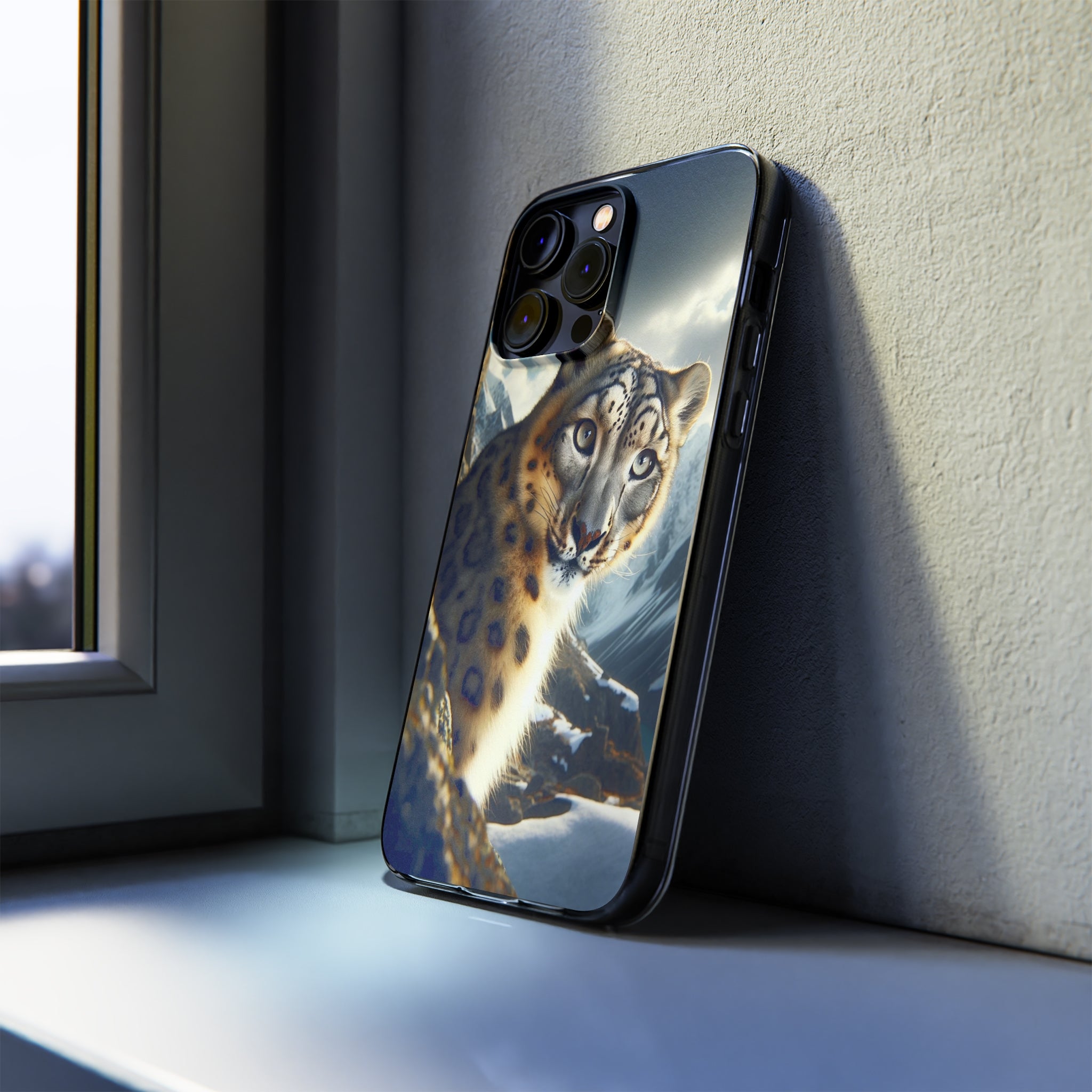 Snow Leopard - Soft Phone Case