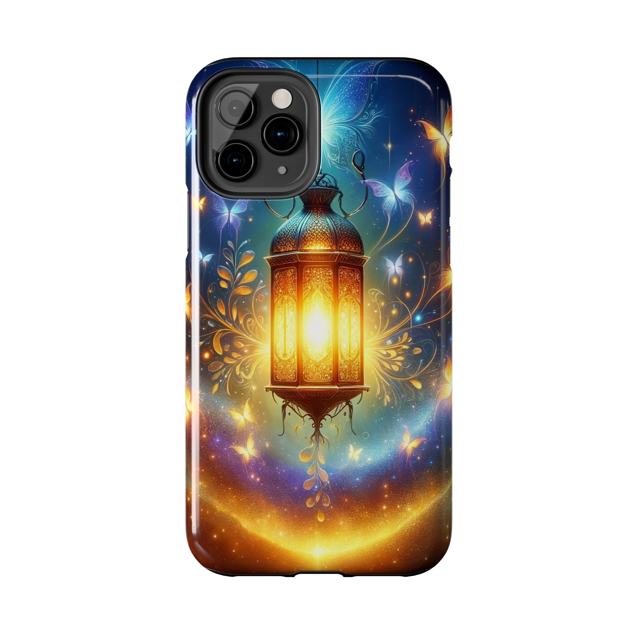 Butterflies around a lamp - Tough Phone Case