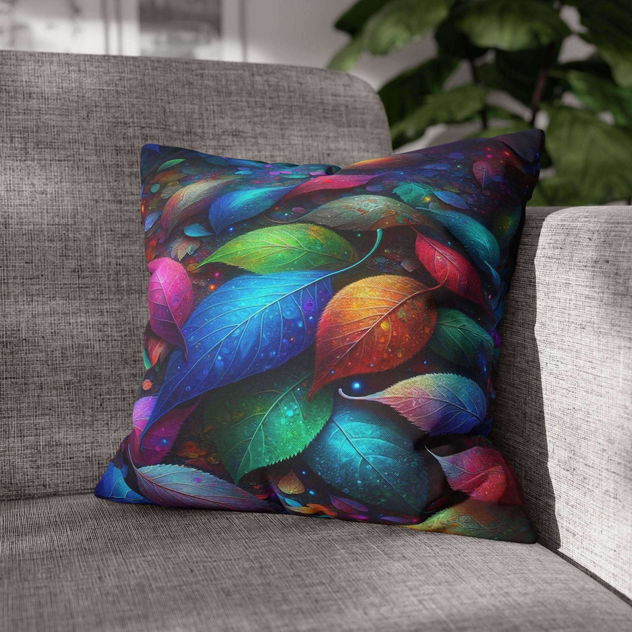 Magical Leaves 3 - Polyester Square Pillowcase