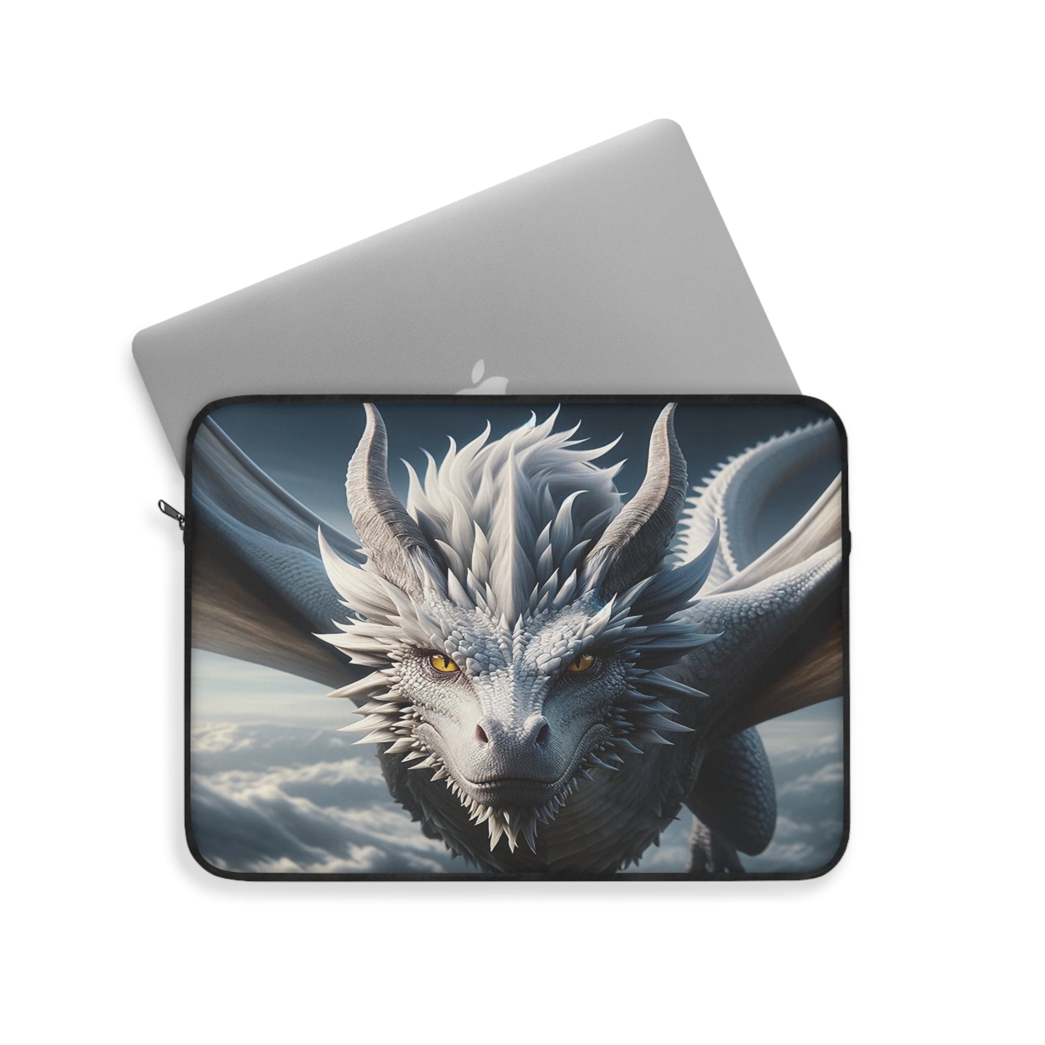 White, flying dragon - Laptop Sleeve