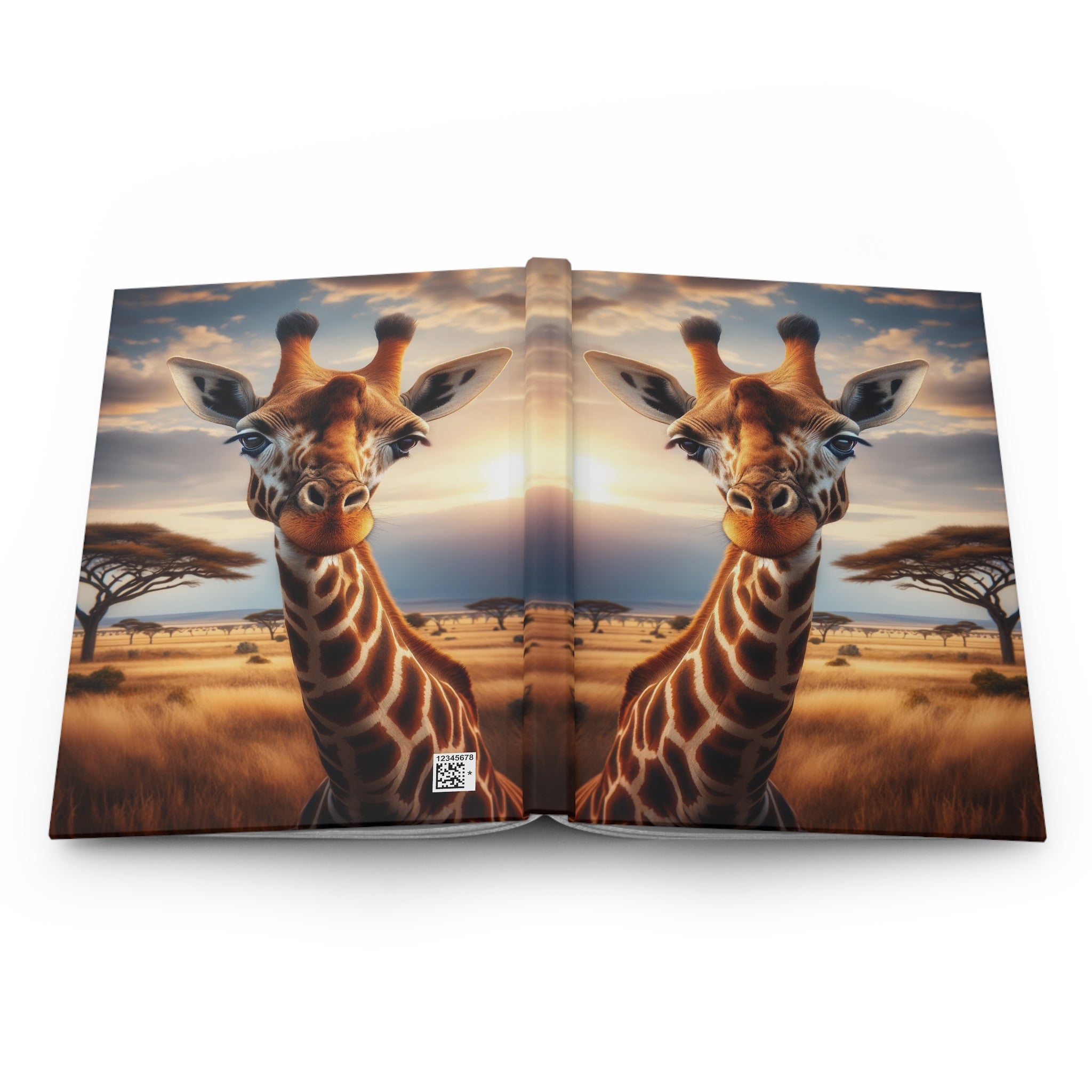 A curious giraffe 2 - Hardcover Notebook