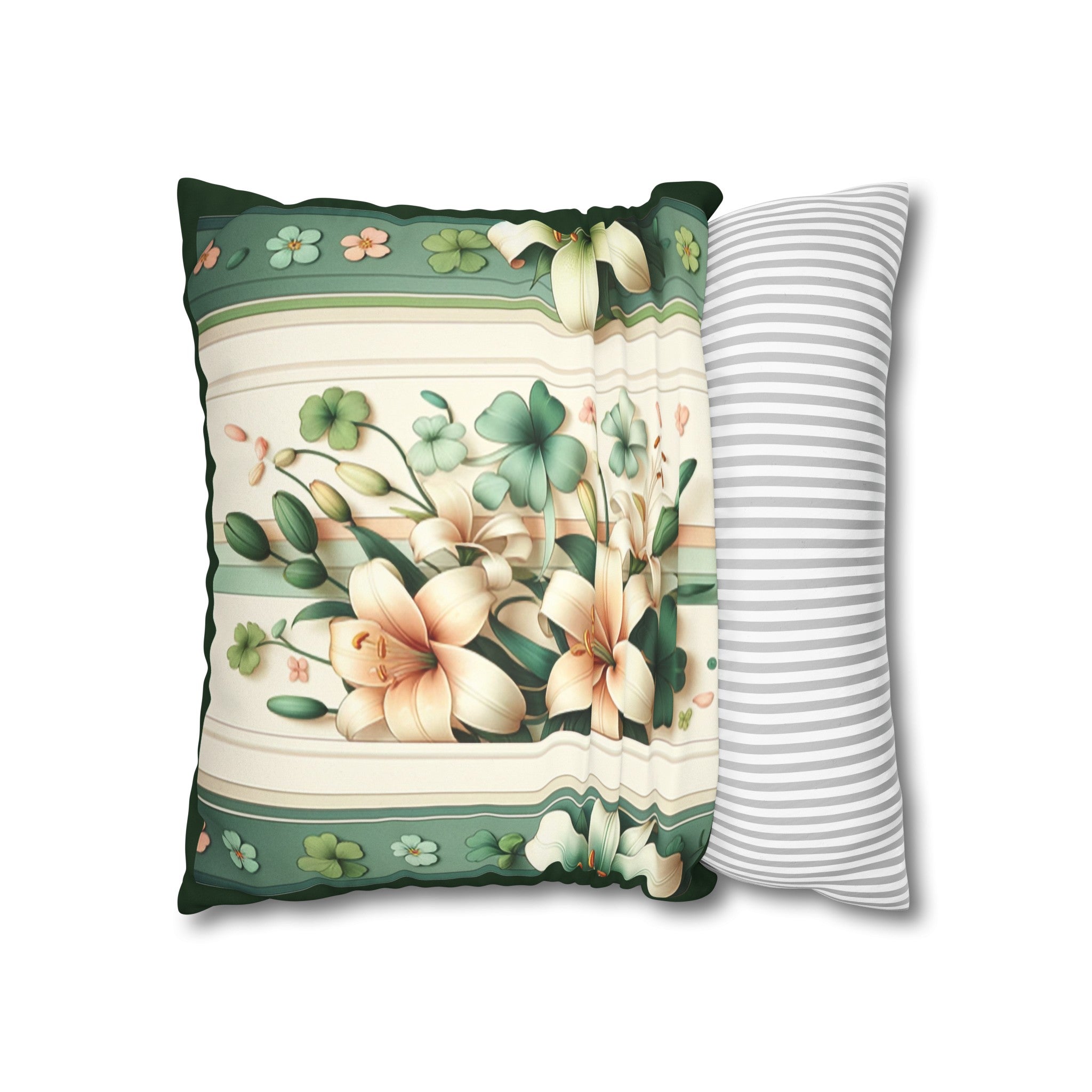 Lilies (2) - Suede Square Pillowcase