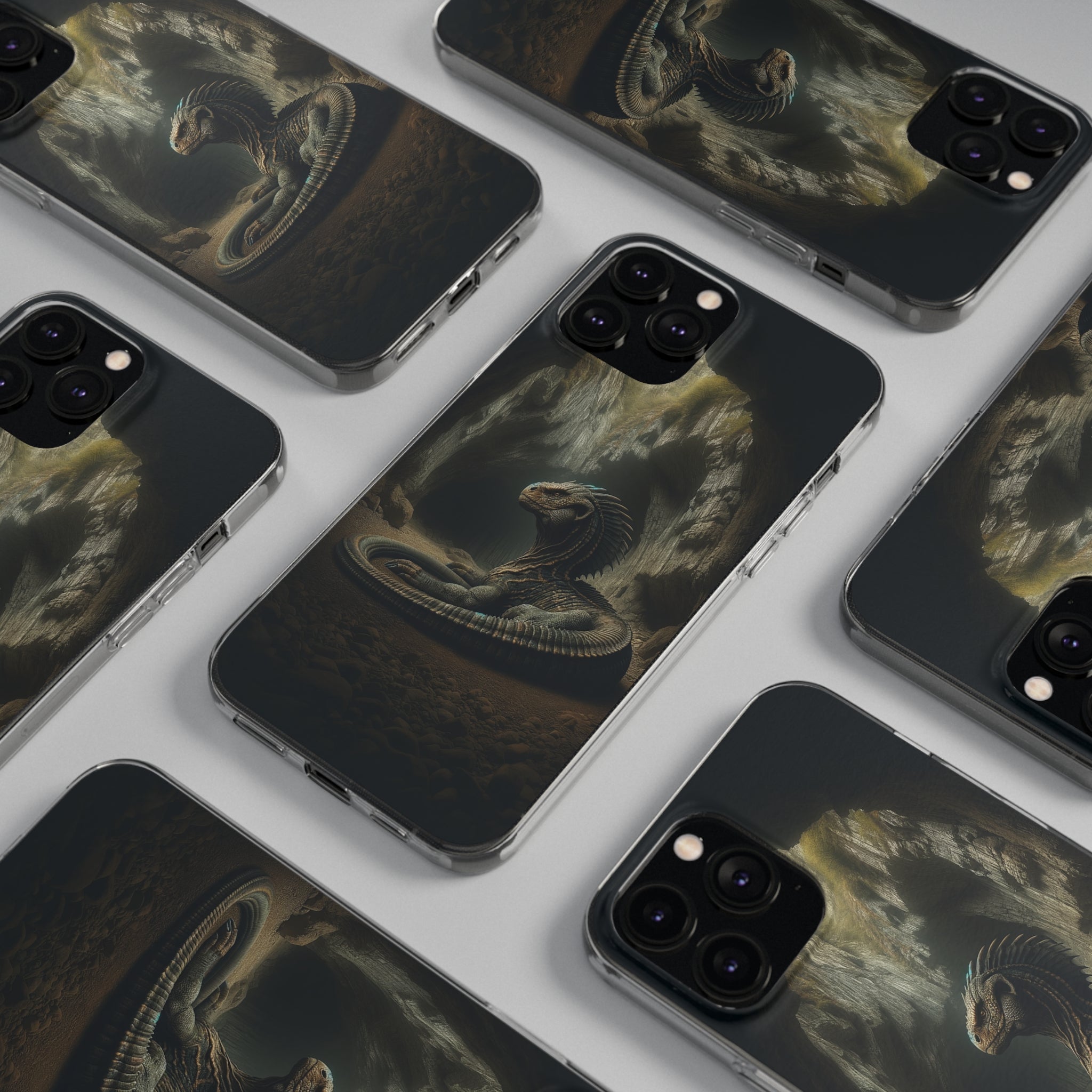 Basilisk in a cave - Soft Phone Case