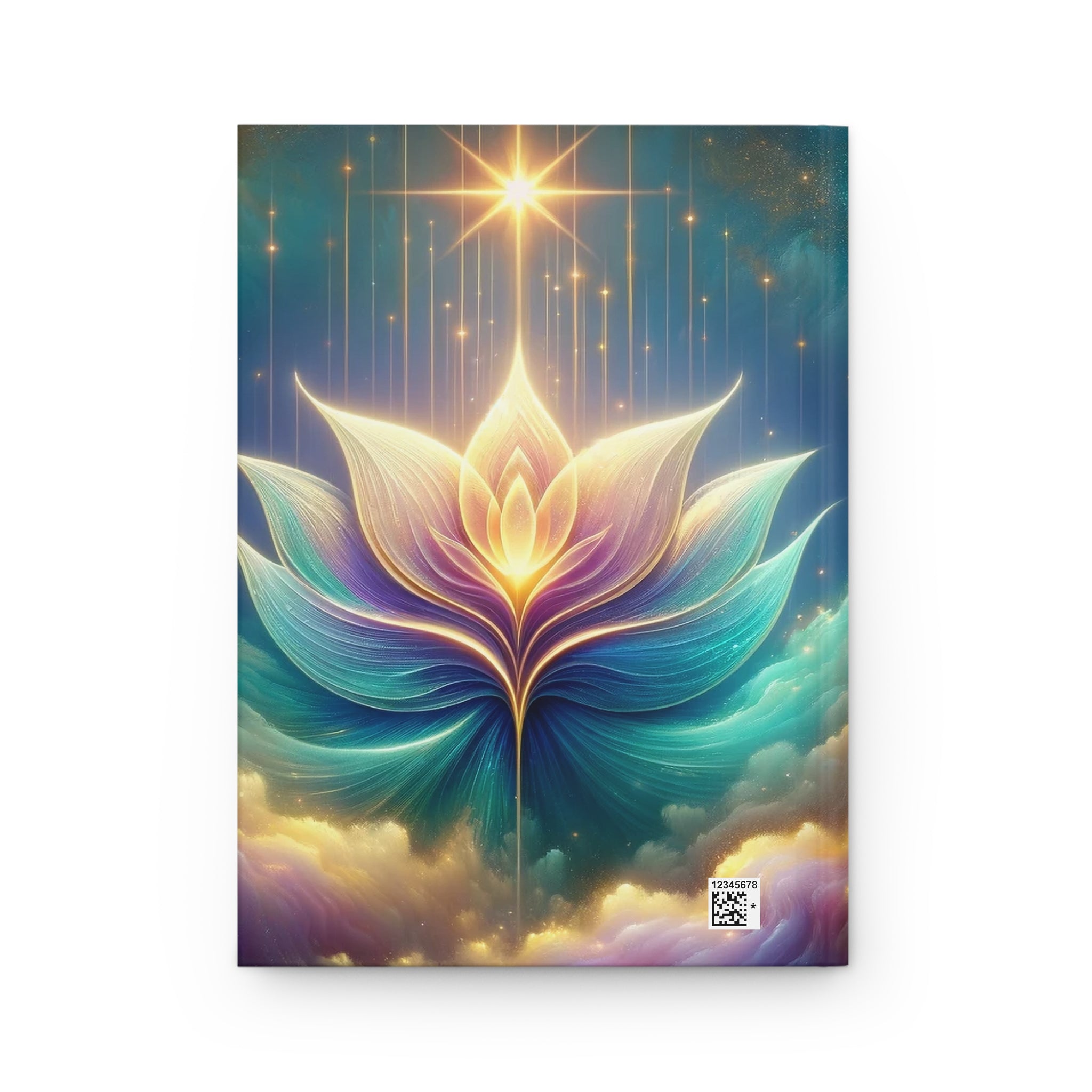 Sparkling lotus flower - Hardcover Notebook