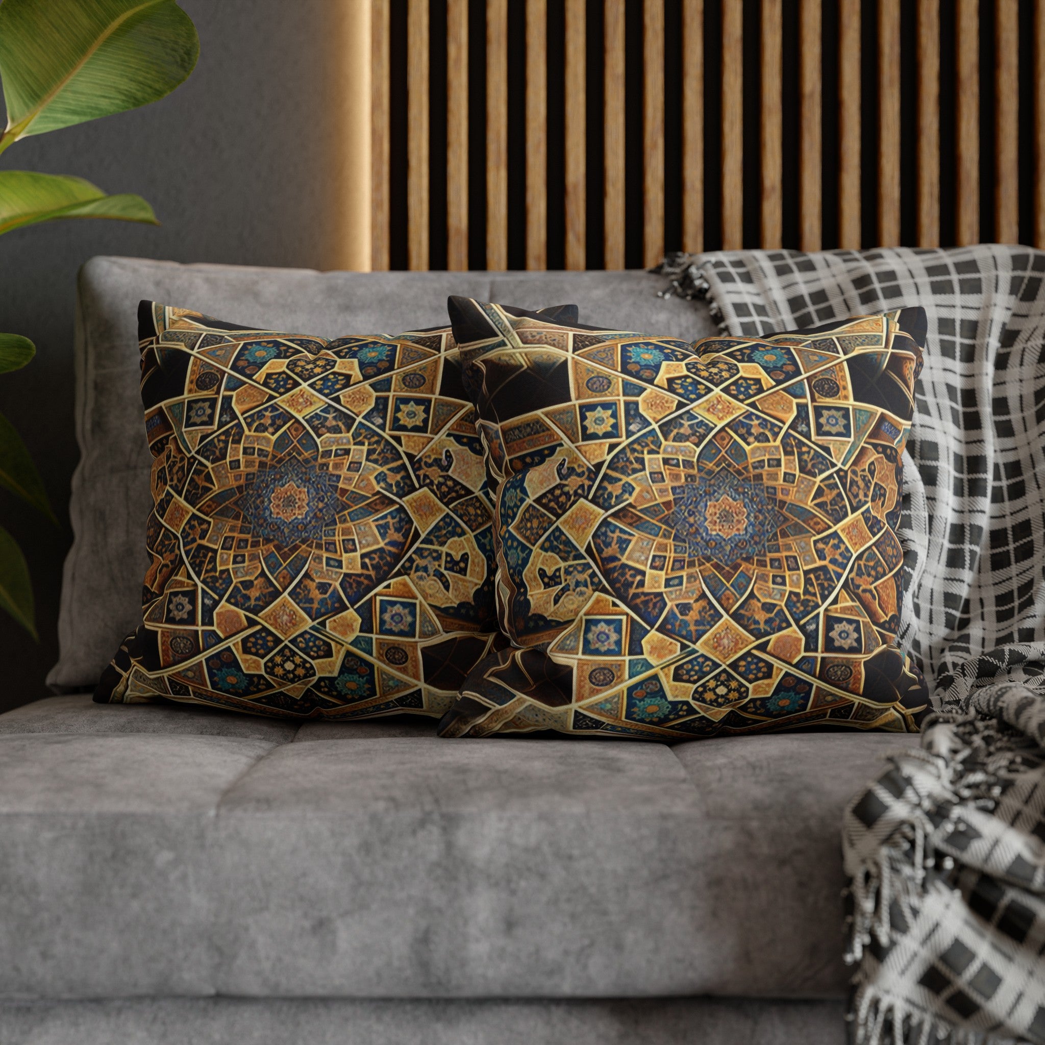 Persian Art (3) - Polyester Square Pillowcase