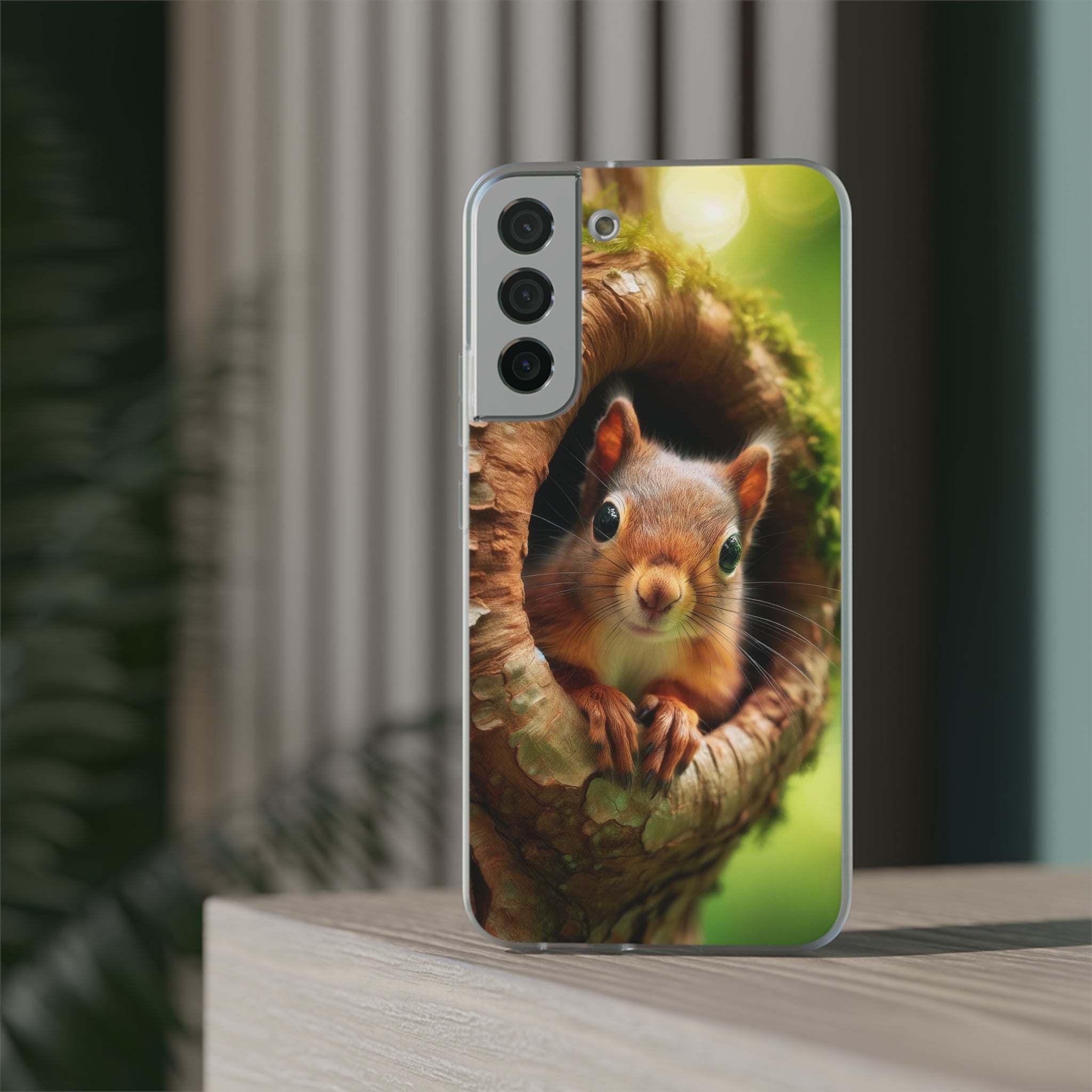 Squirrel in a treehole - Flexi Case (Samsung only)