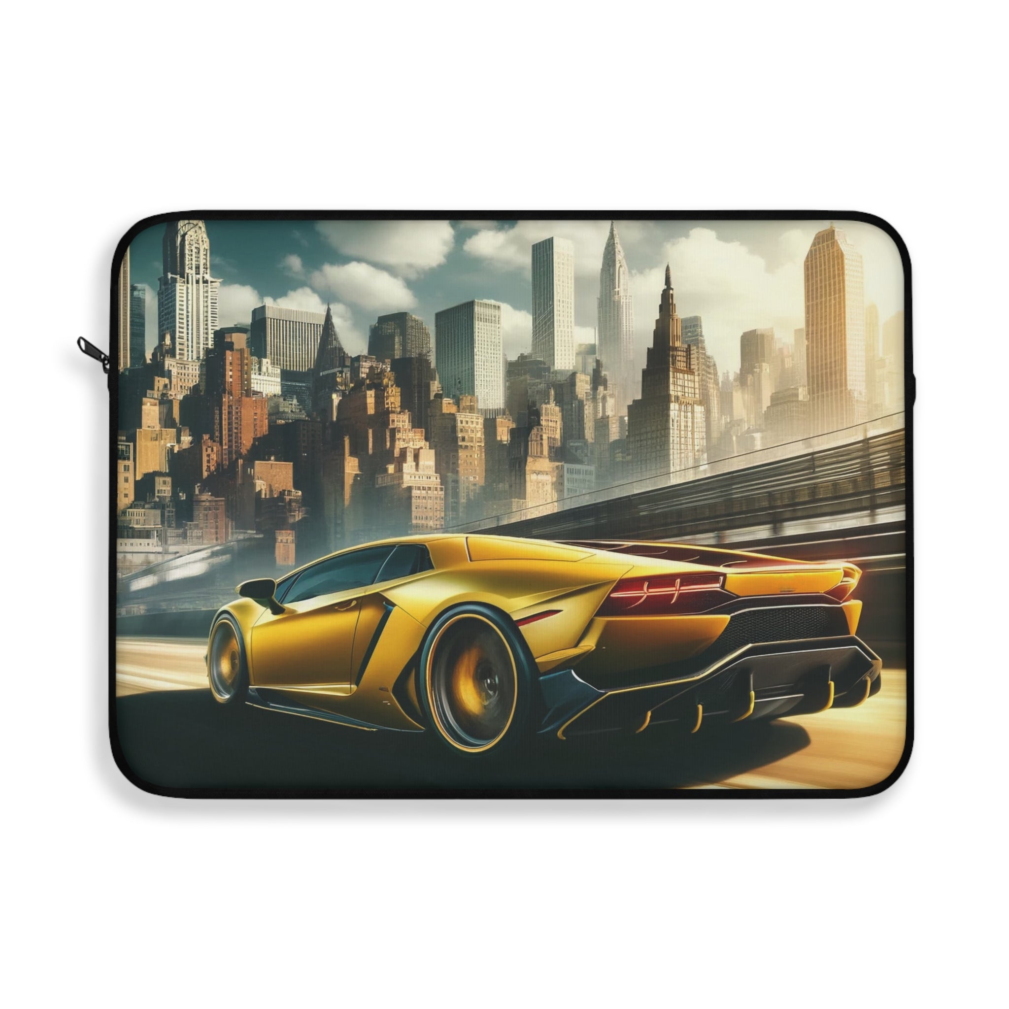 Yellow car in San Fransisco - Laptop Sleeve