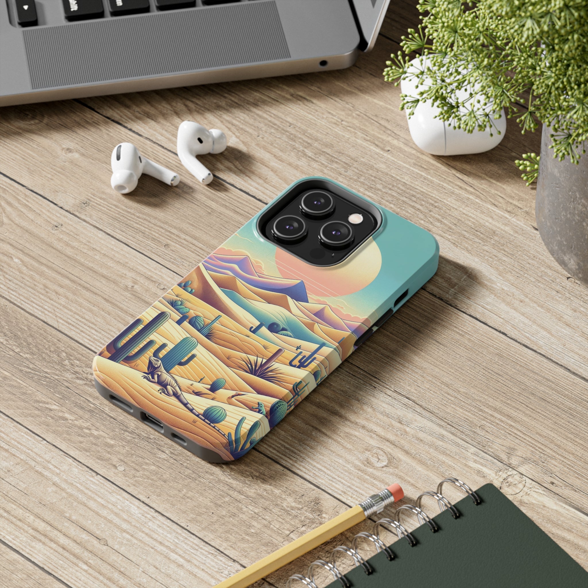 Iguana in the desert 2 - Tough Phone Case