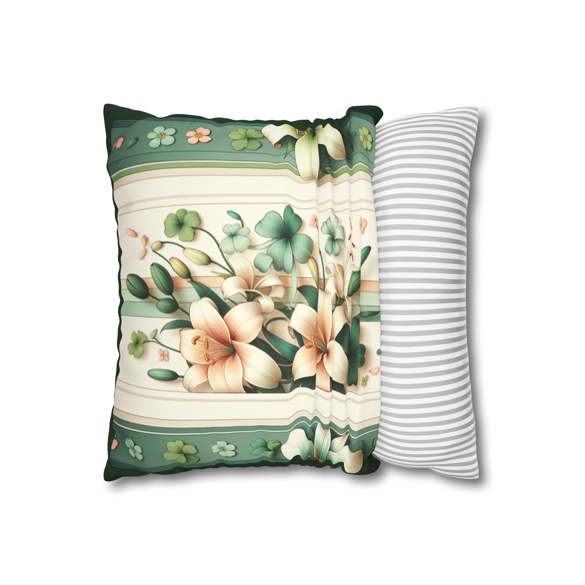 Lilies (2) - Suede Square Pillowcase