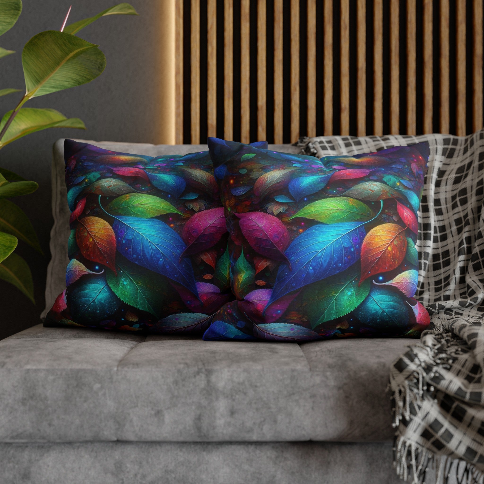 Magical Leaves 3 - Polyester Square Pillowcase