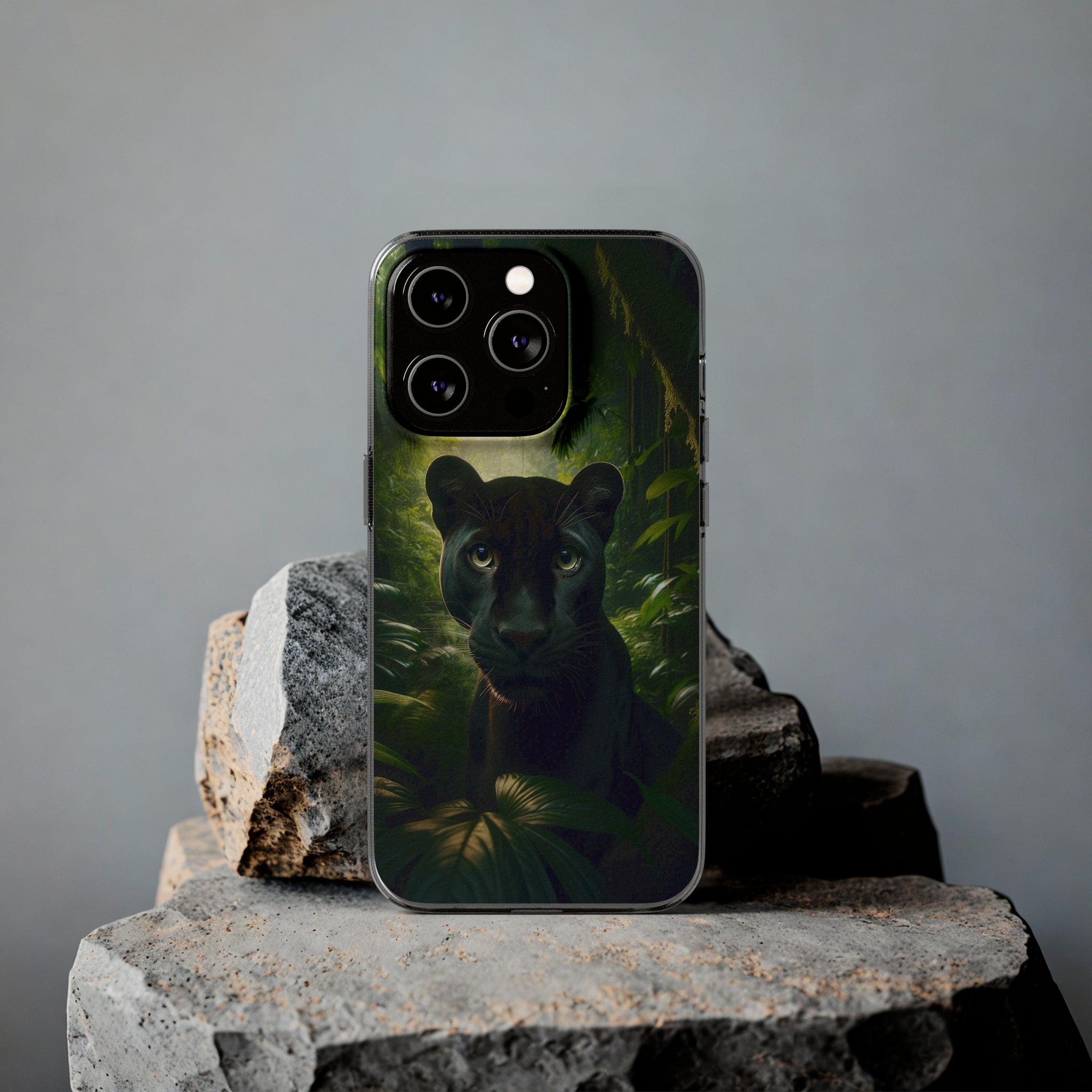 Curious Panther - Soft Phone Case