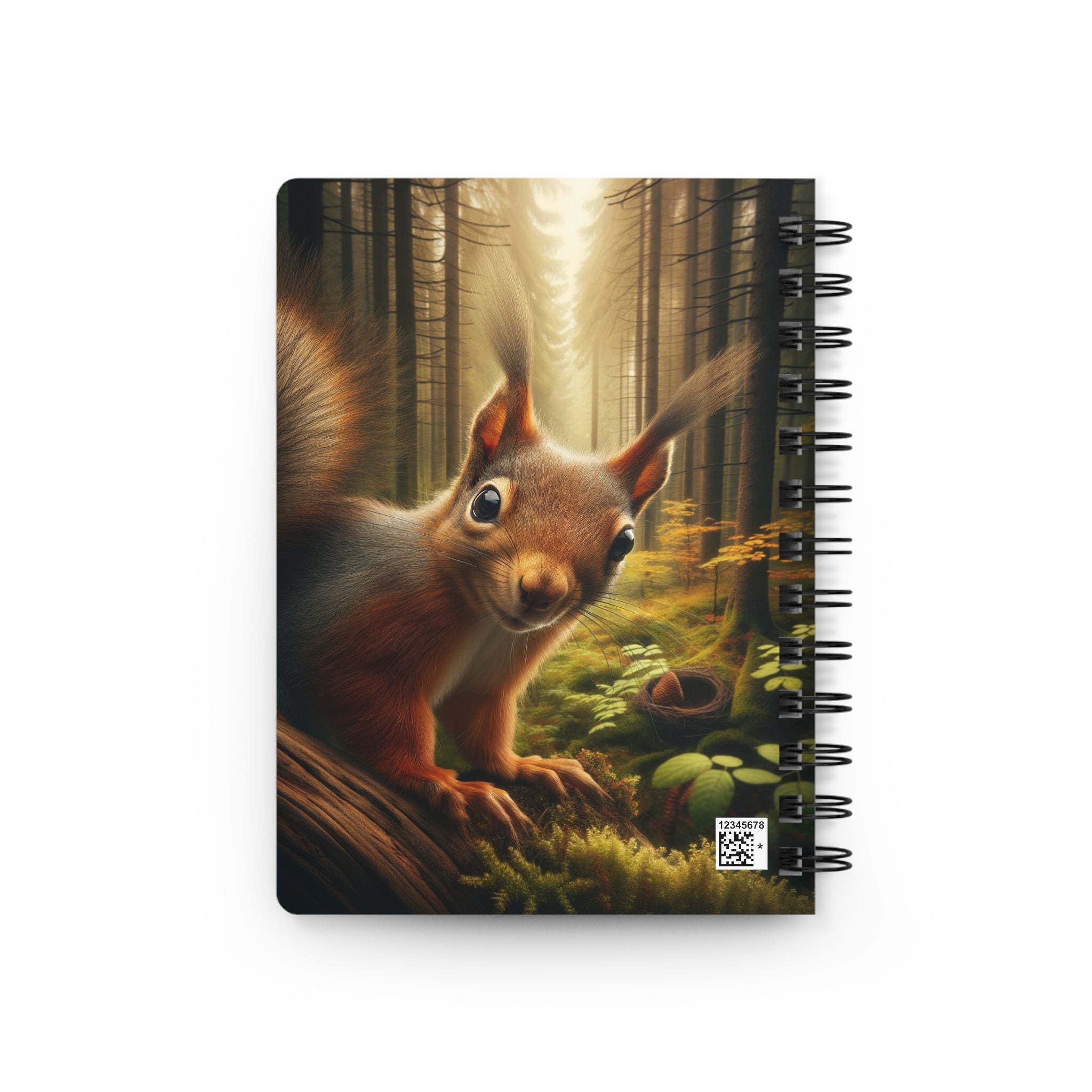 A curious squirrel 2 - Spiral Notebook