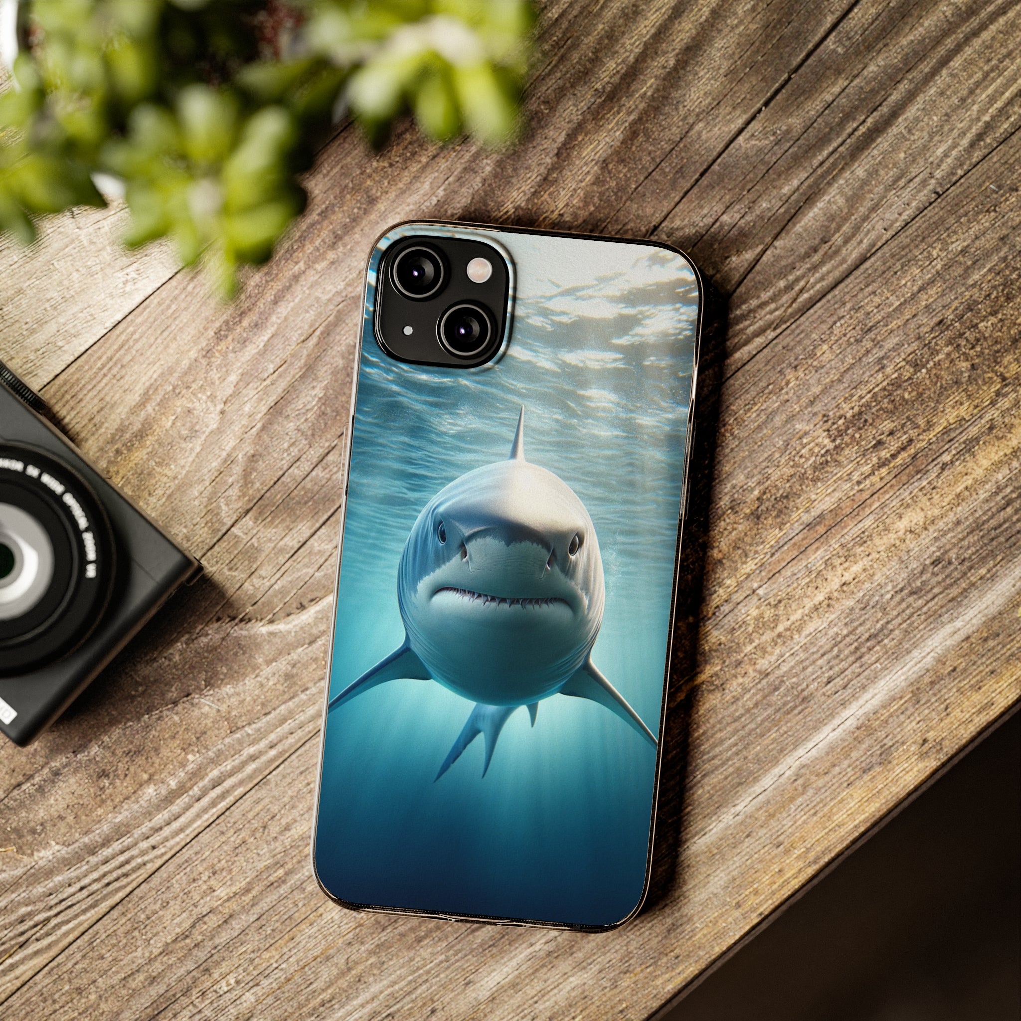 Curious Shark - Soft Phone Case