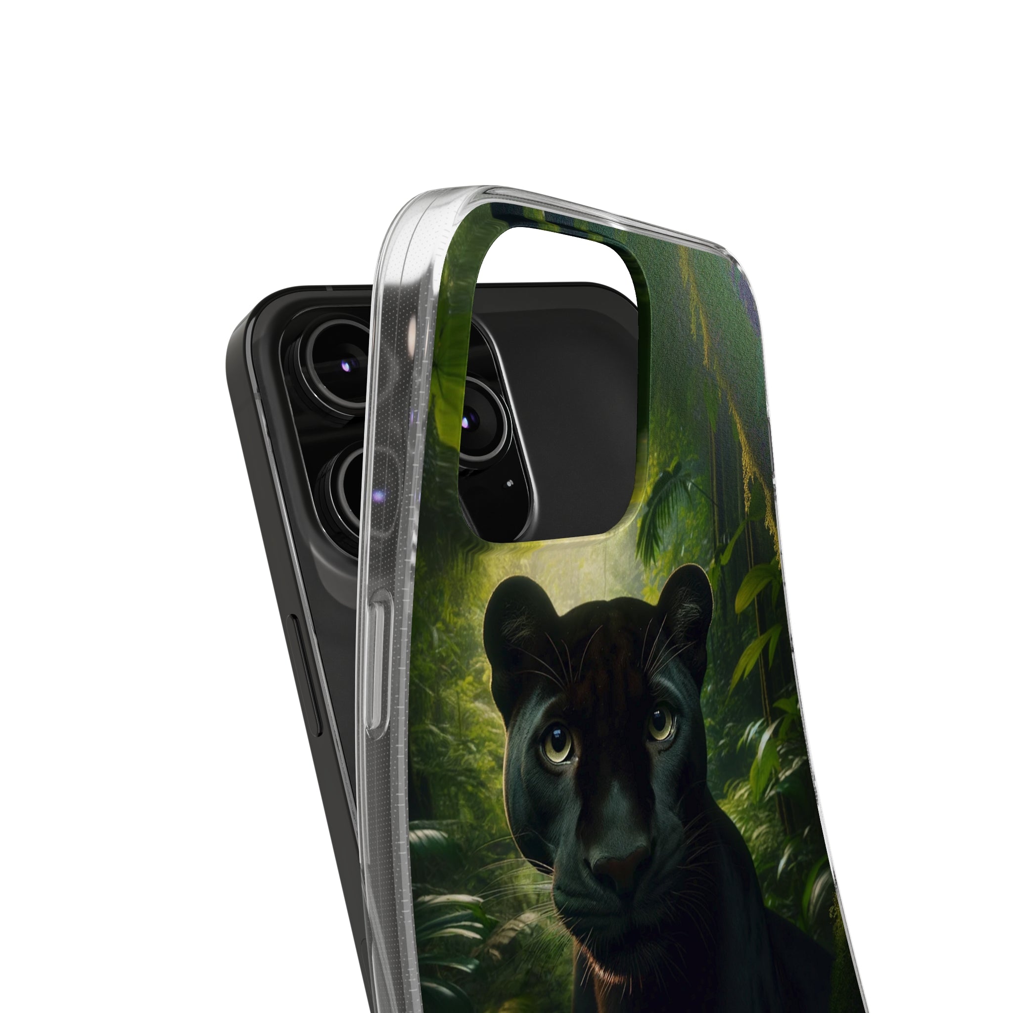 Curious Panther - Soft Phone Case