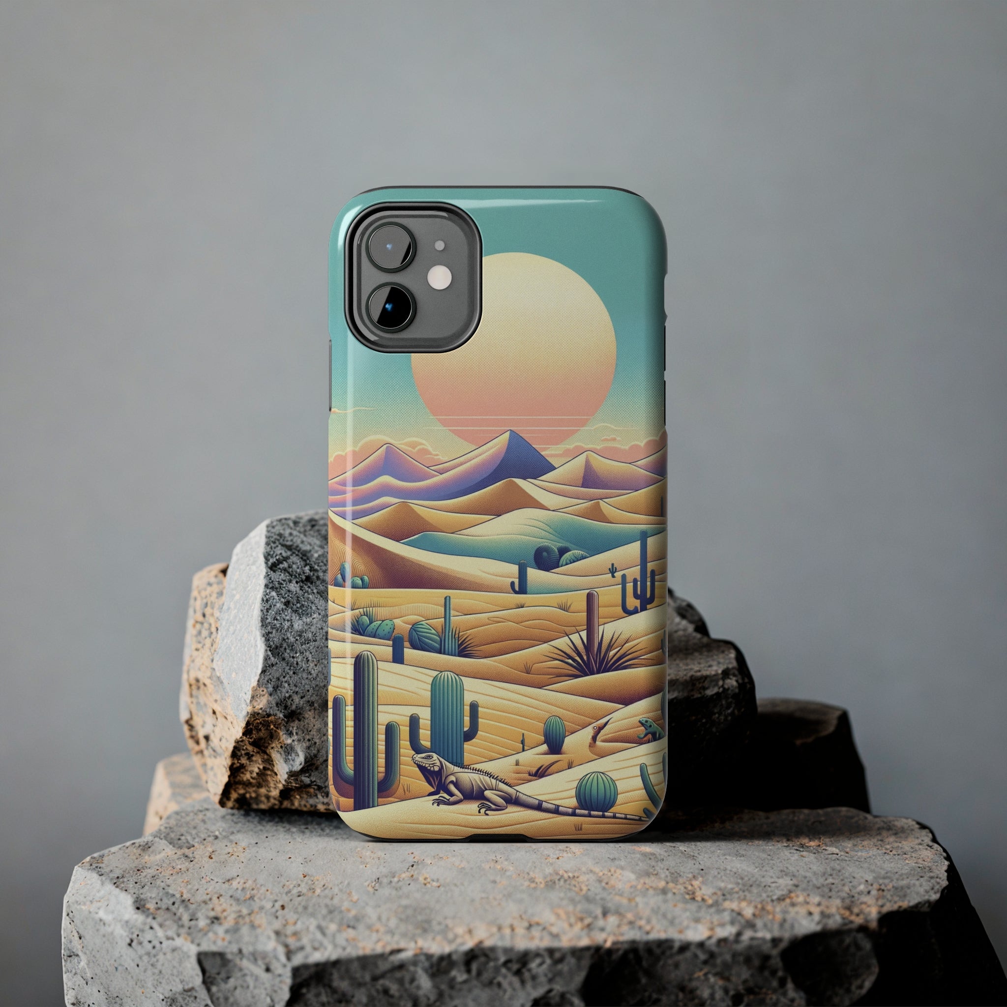 Iguana in the desert 2 - Tough Phone Case