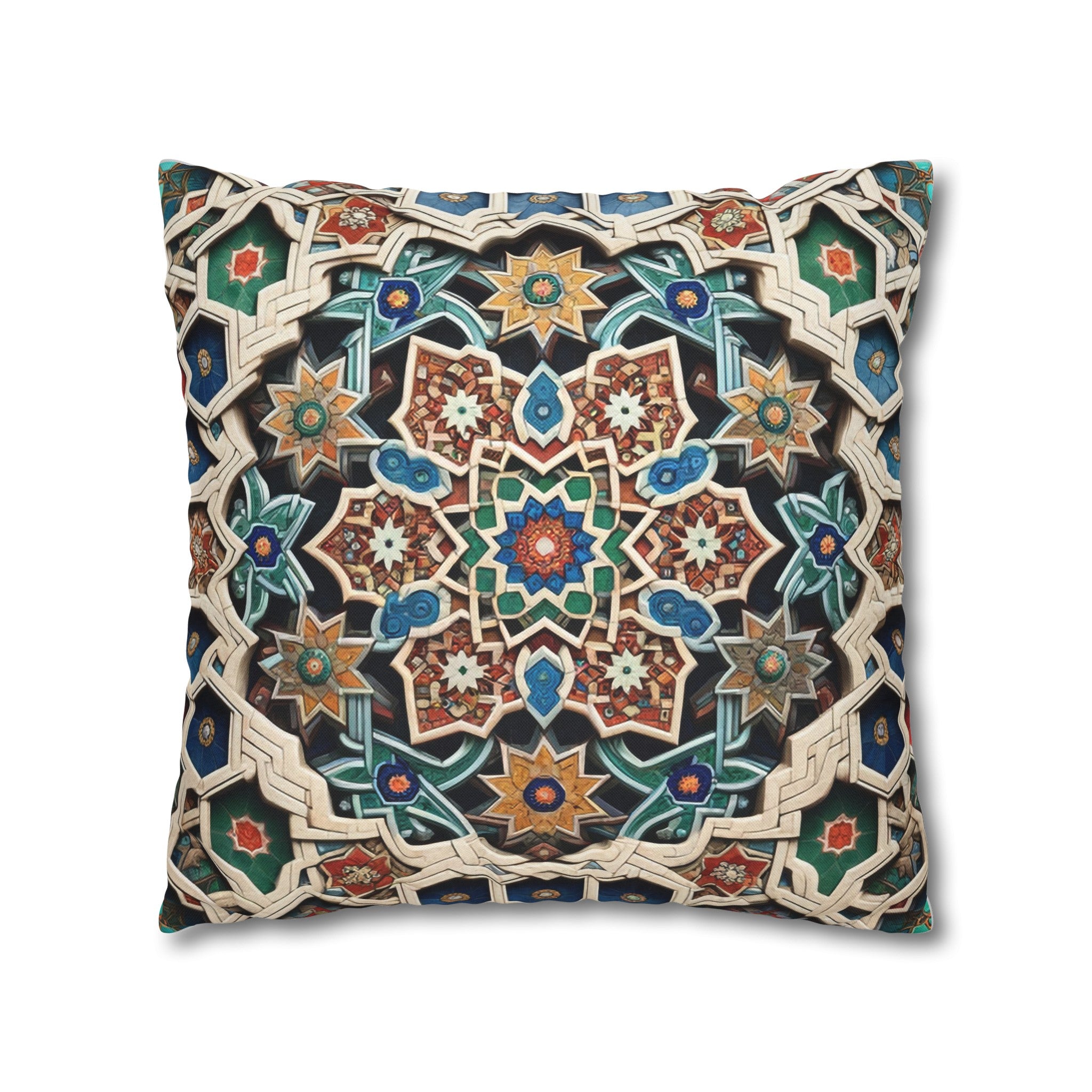 Persian Art 1 - Polyester Square Pillowcase