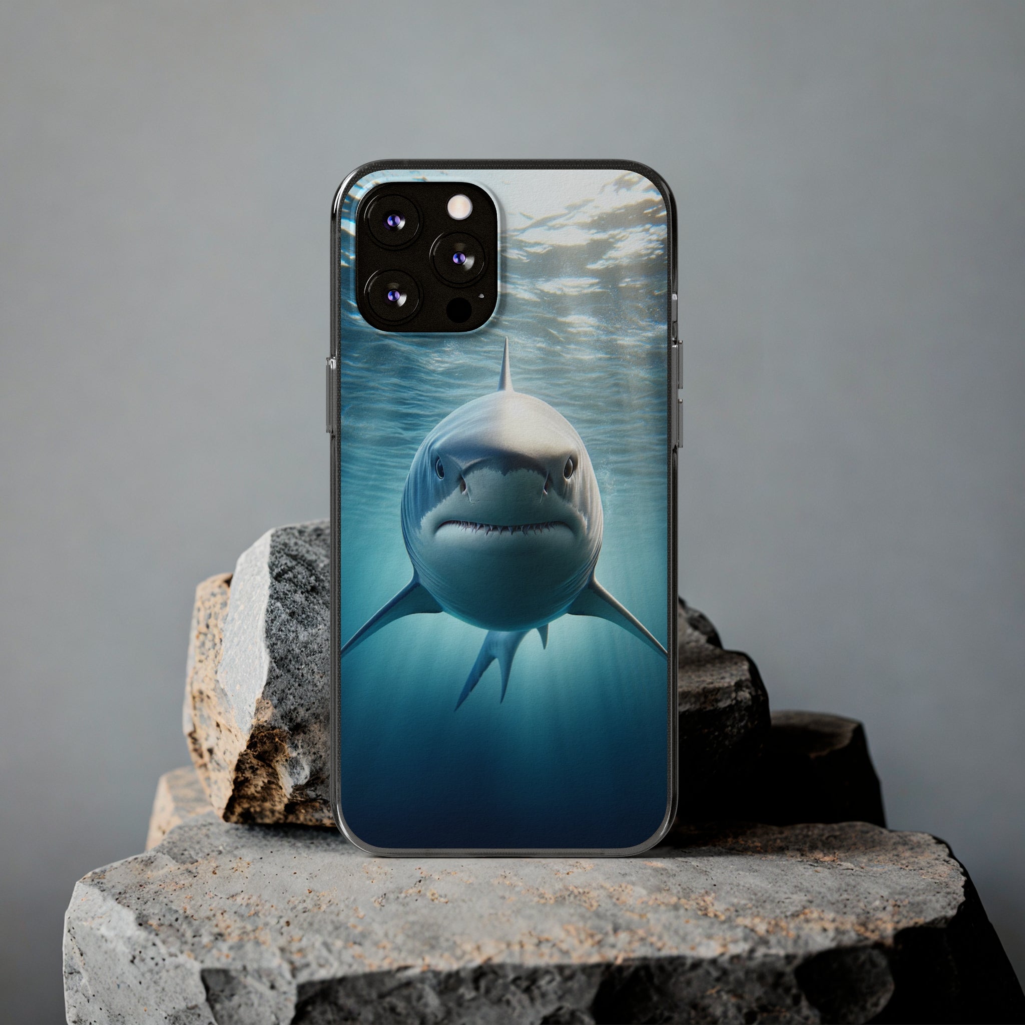 Curious Shark - Soft Phone Case