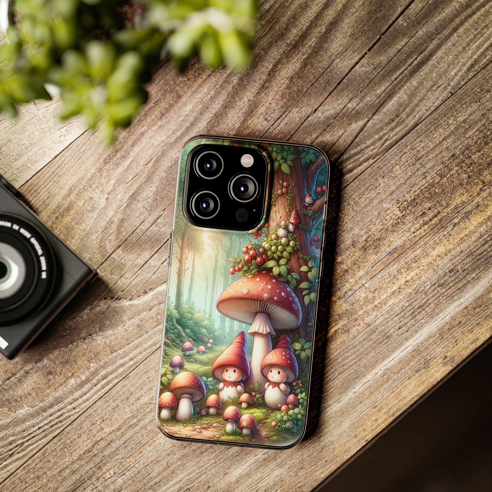 Gnomes and mushrooms - Soft Phone Case