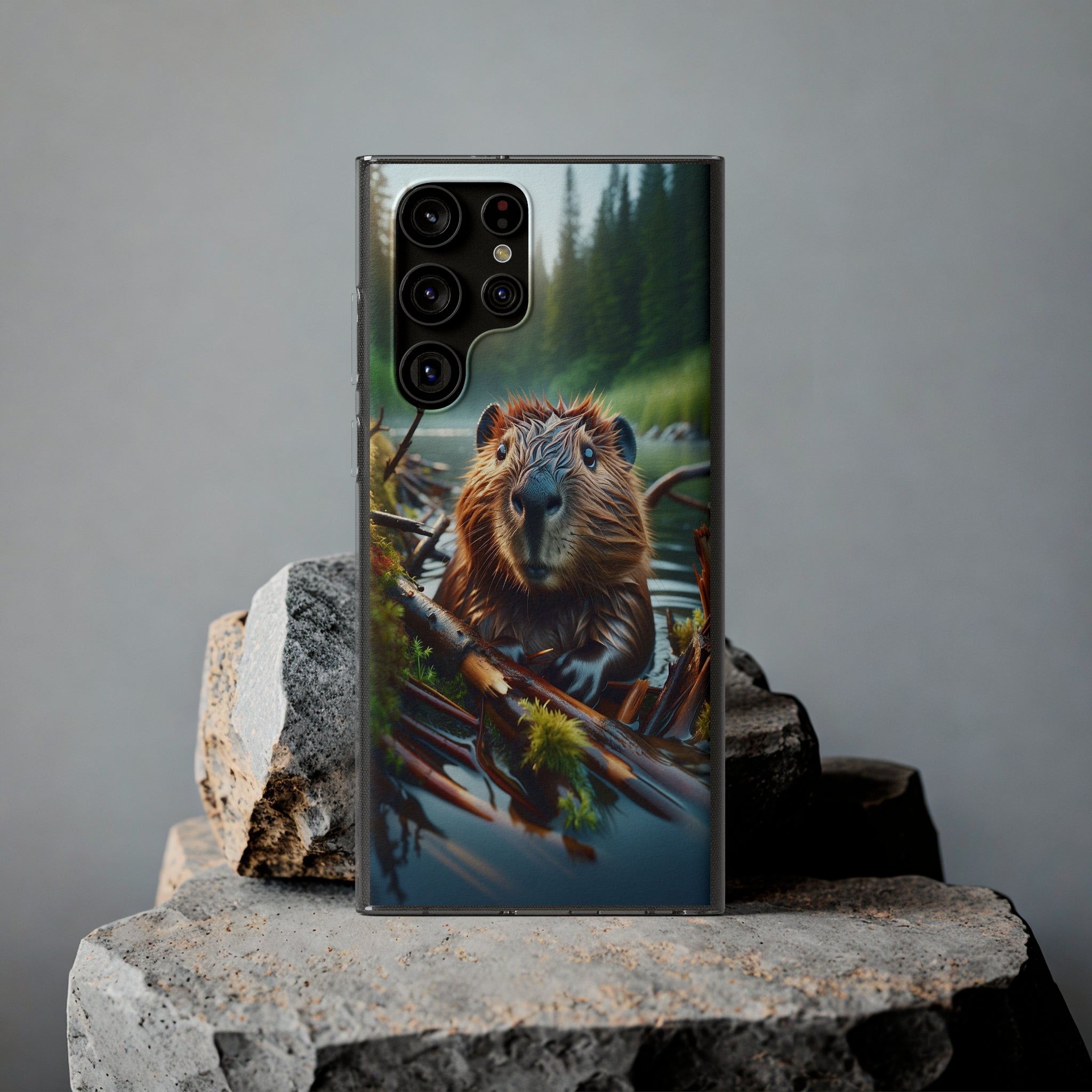 Curious Beaver - Soft Phone Case