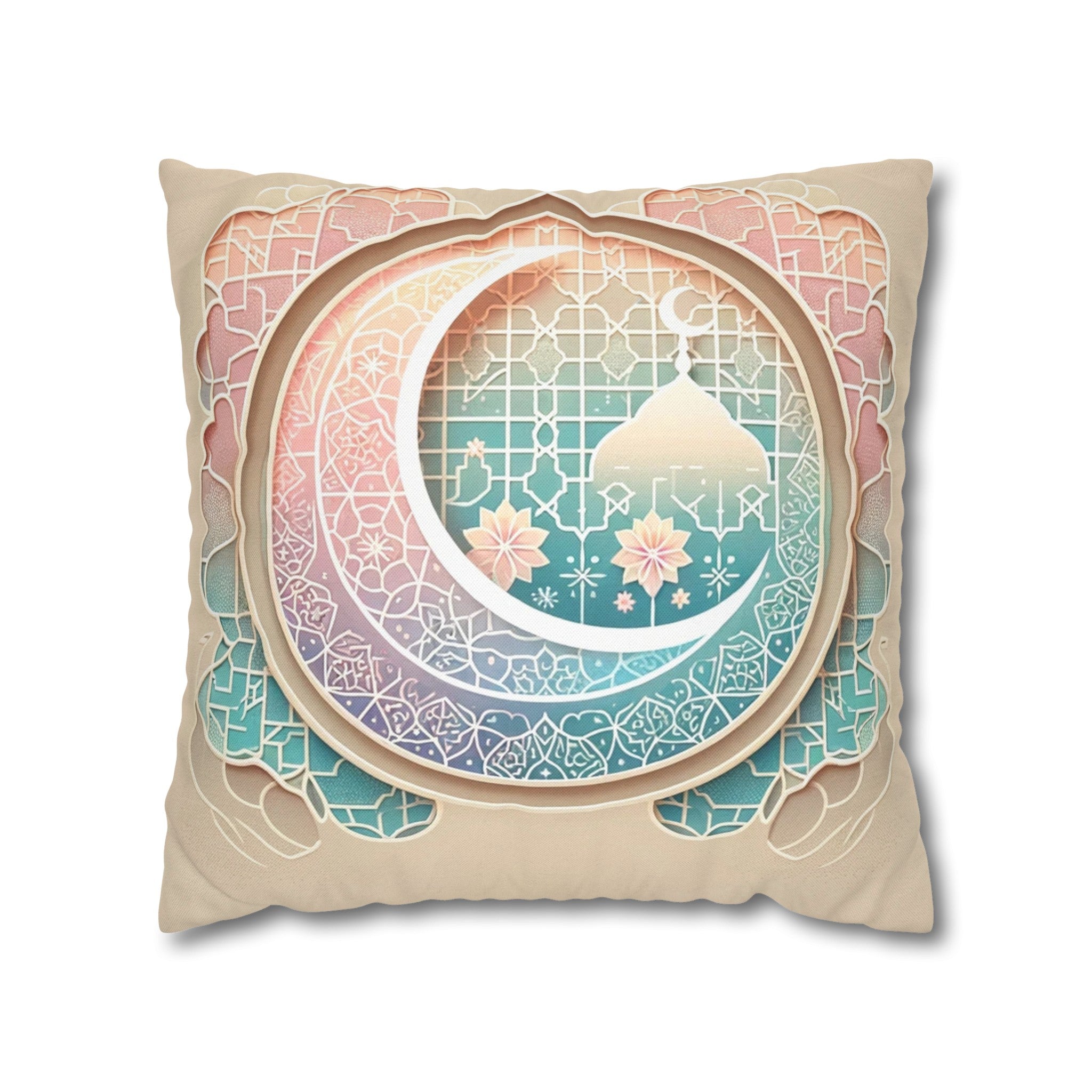 Islamic Art 3 - Polyester Square Pillowcase