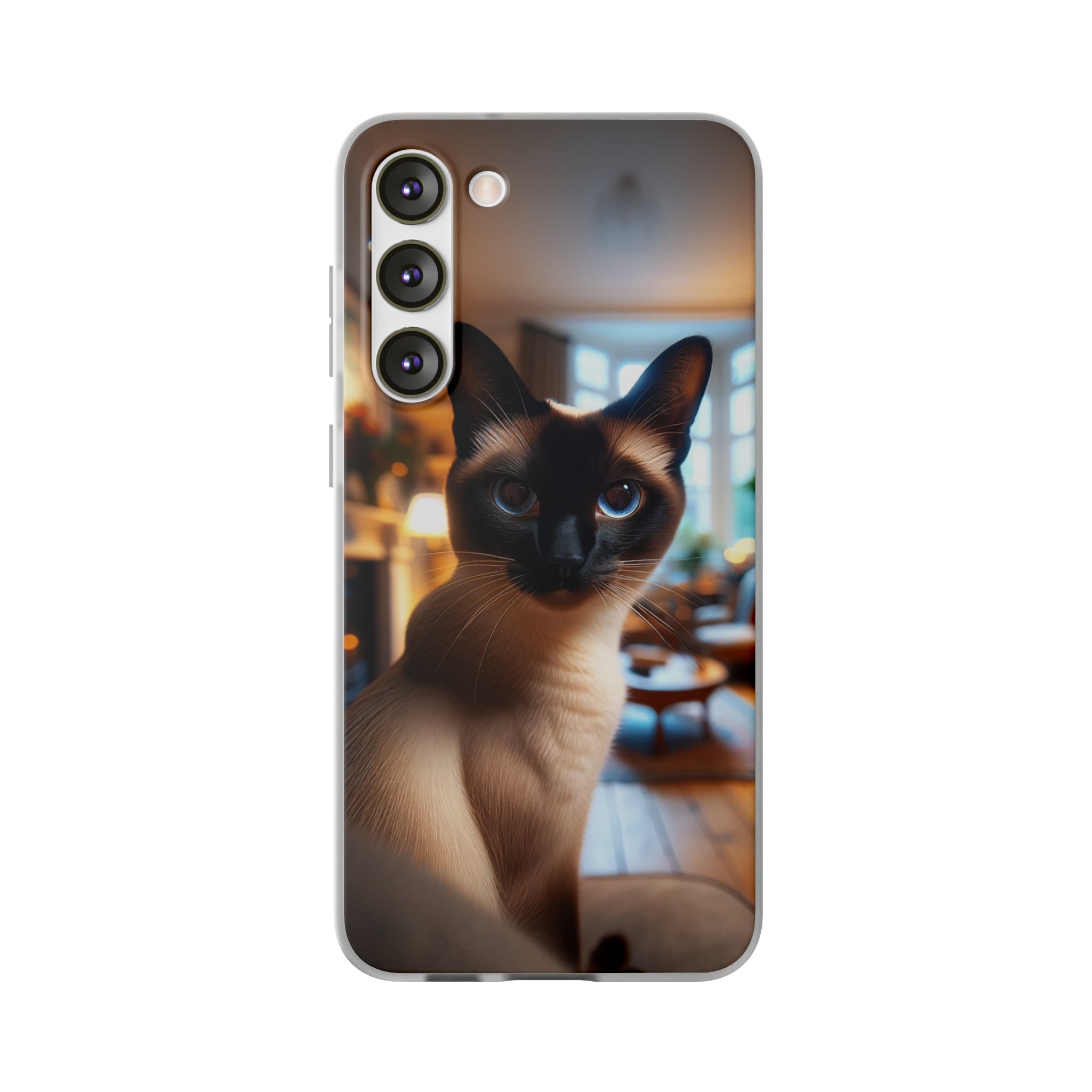 Curious Siamese cat - Flexi Case (Samsung only)