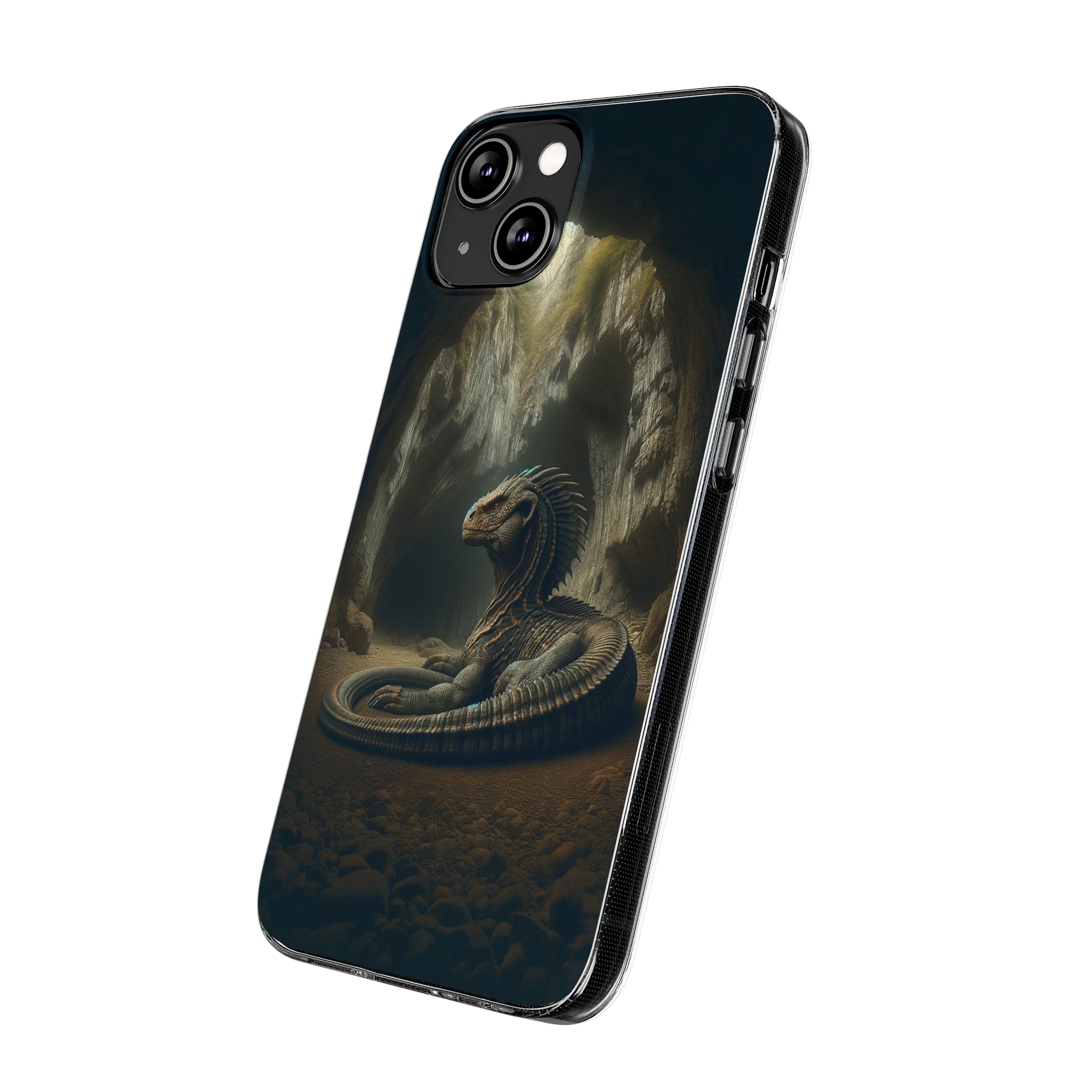 Basilisk in a cave - Soft Phone Case