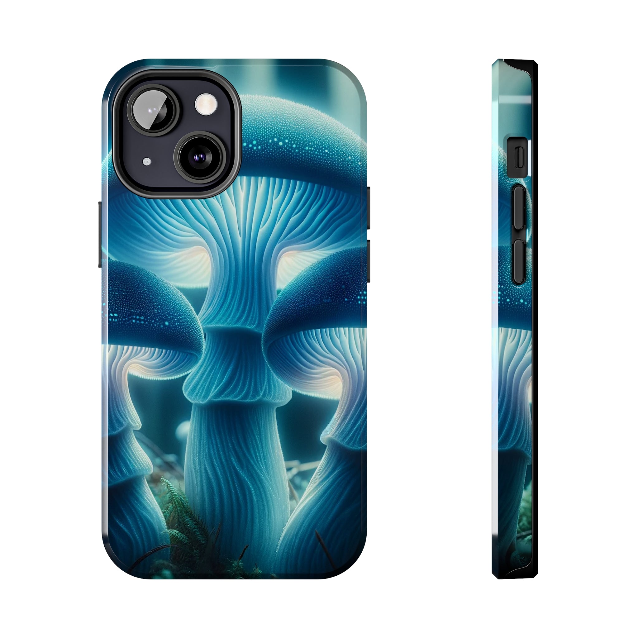 Blue Mushrooms - Tough Phone Case