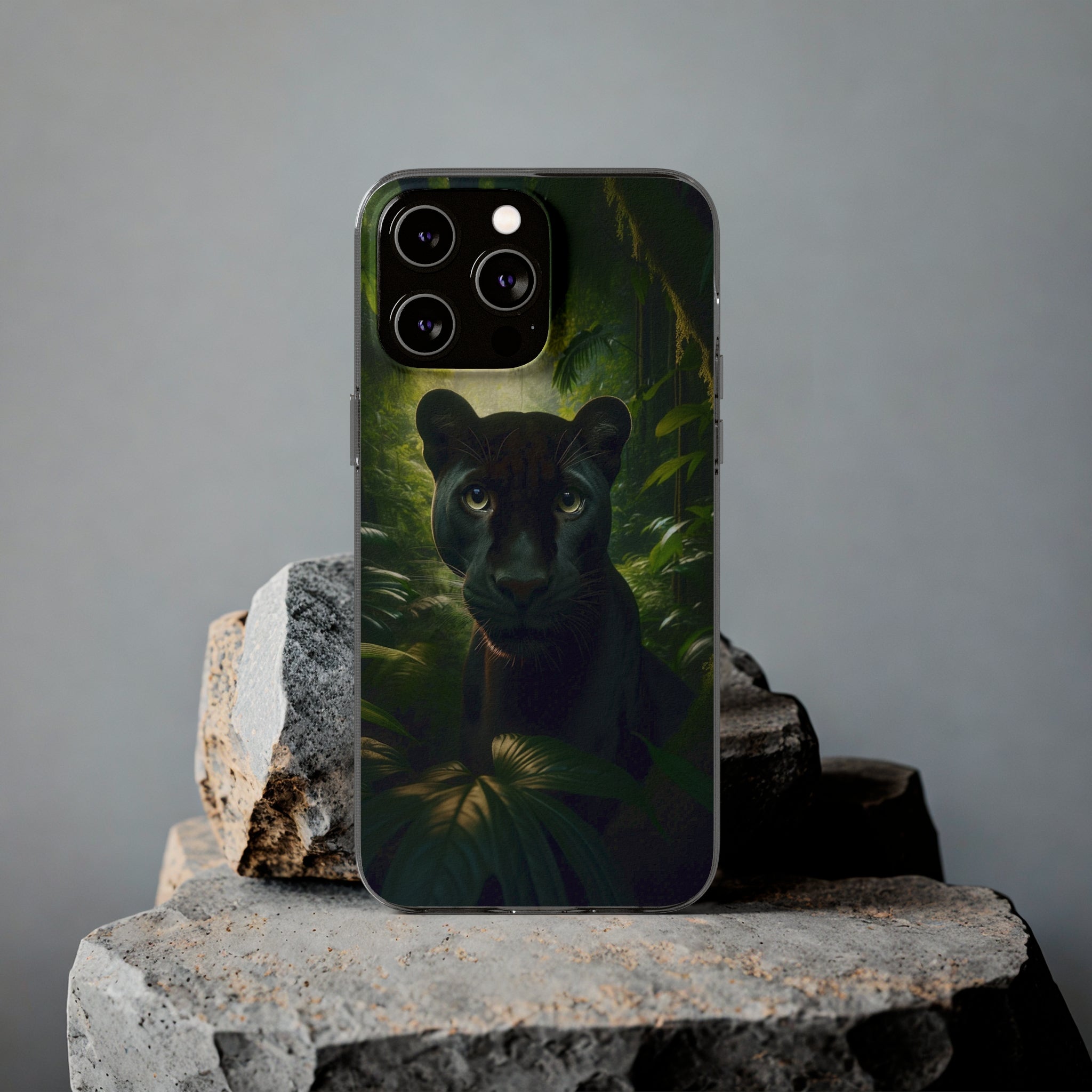 Curious Panther - Soft Phone Case