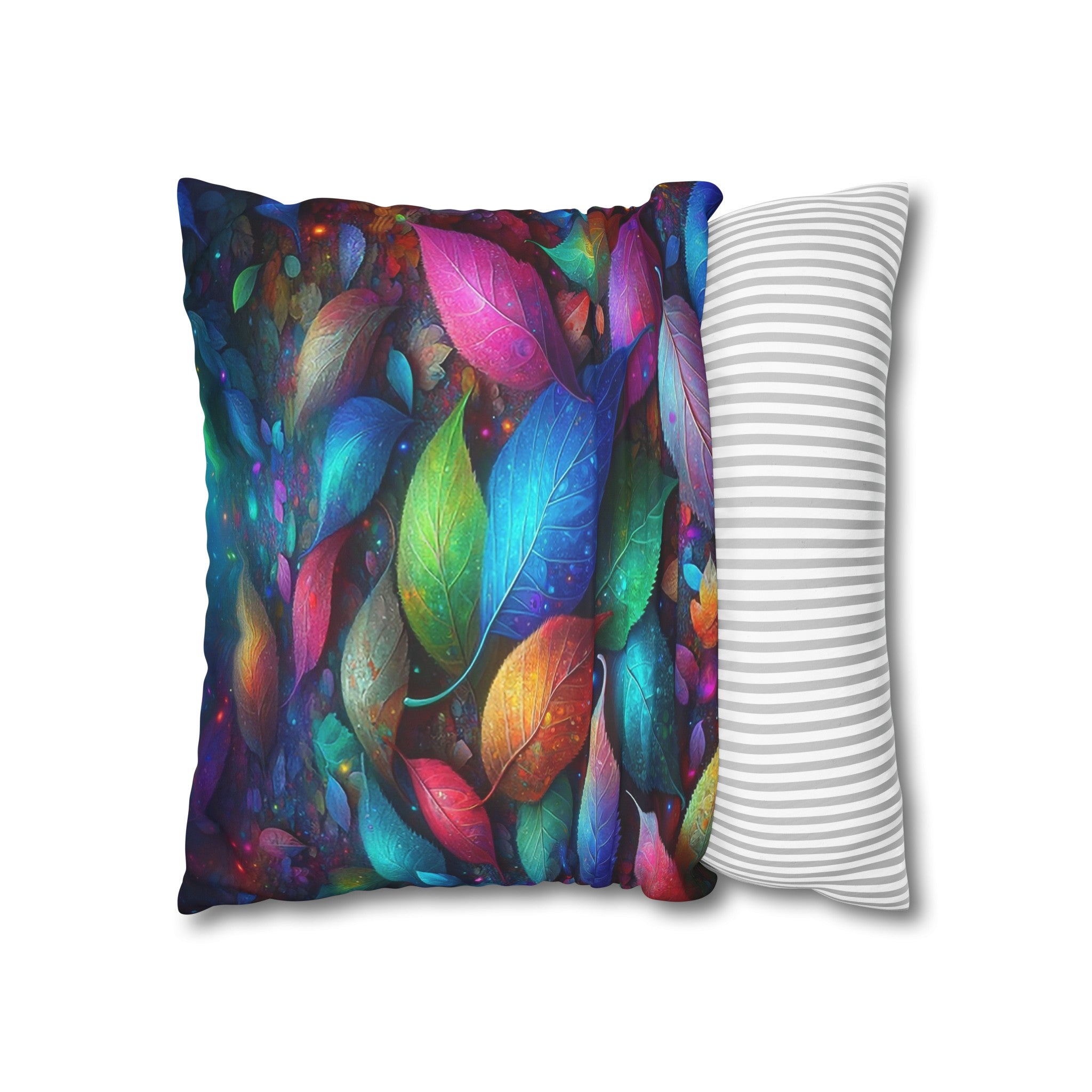 Magical leaves (3) - Suede Square Pillowcase