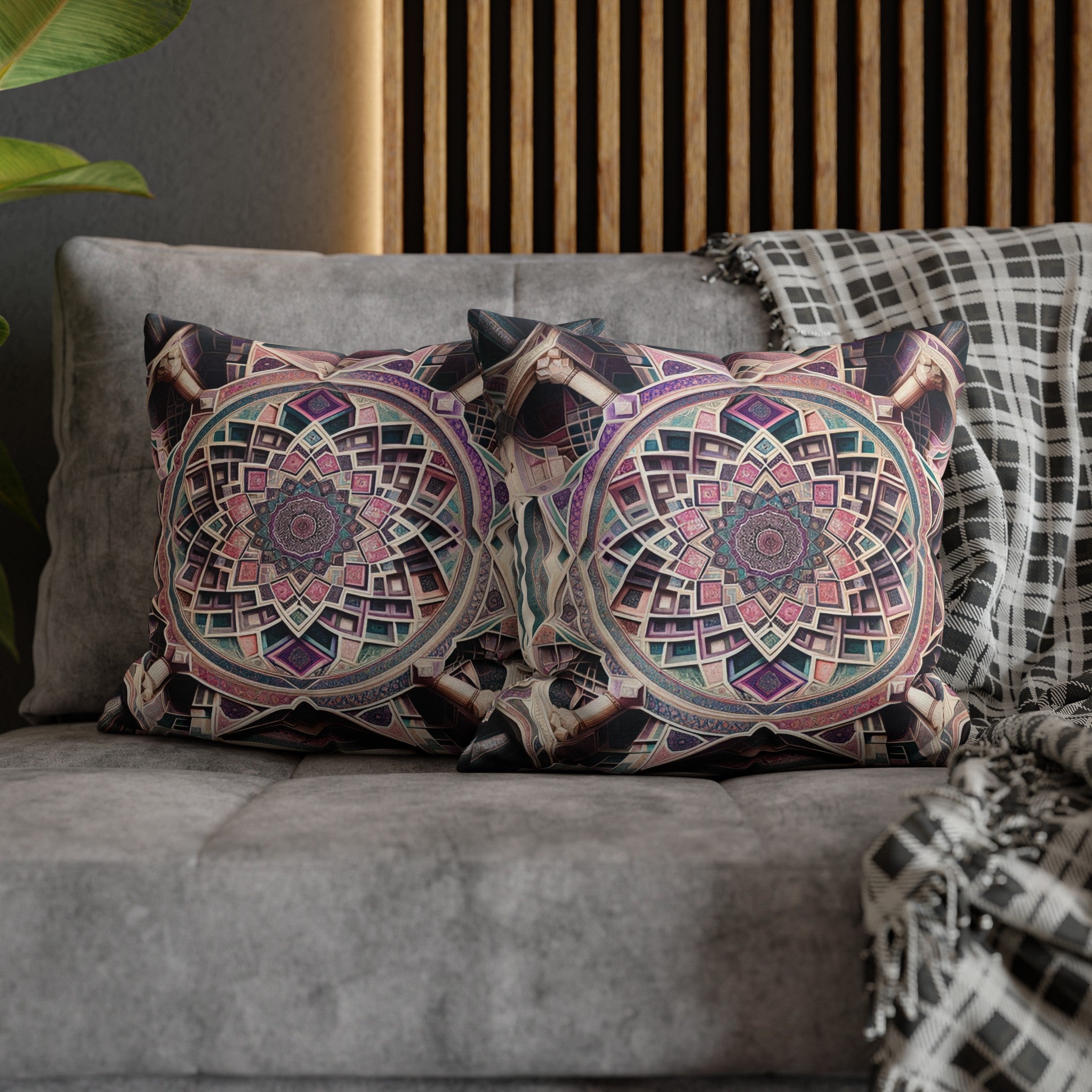 Persian Art 6 - Polyester Square Pillowcase