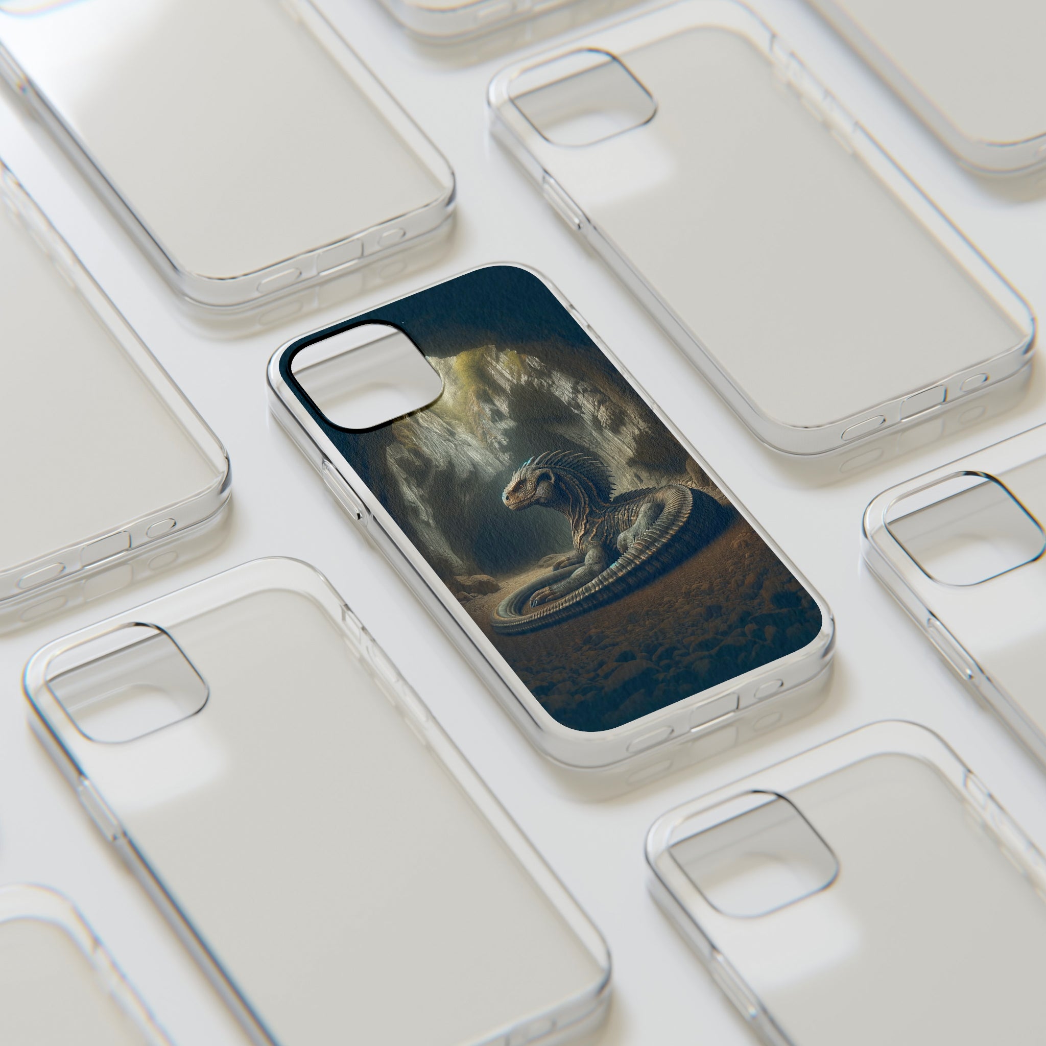 Basilisk in a cave - Soft Phone Case