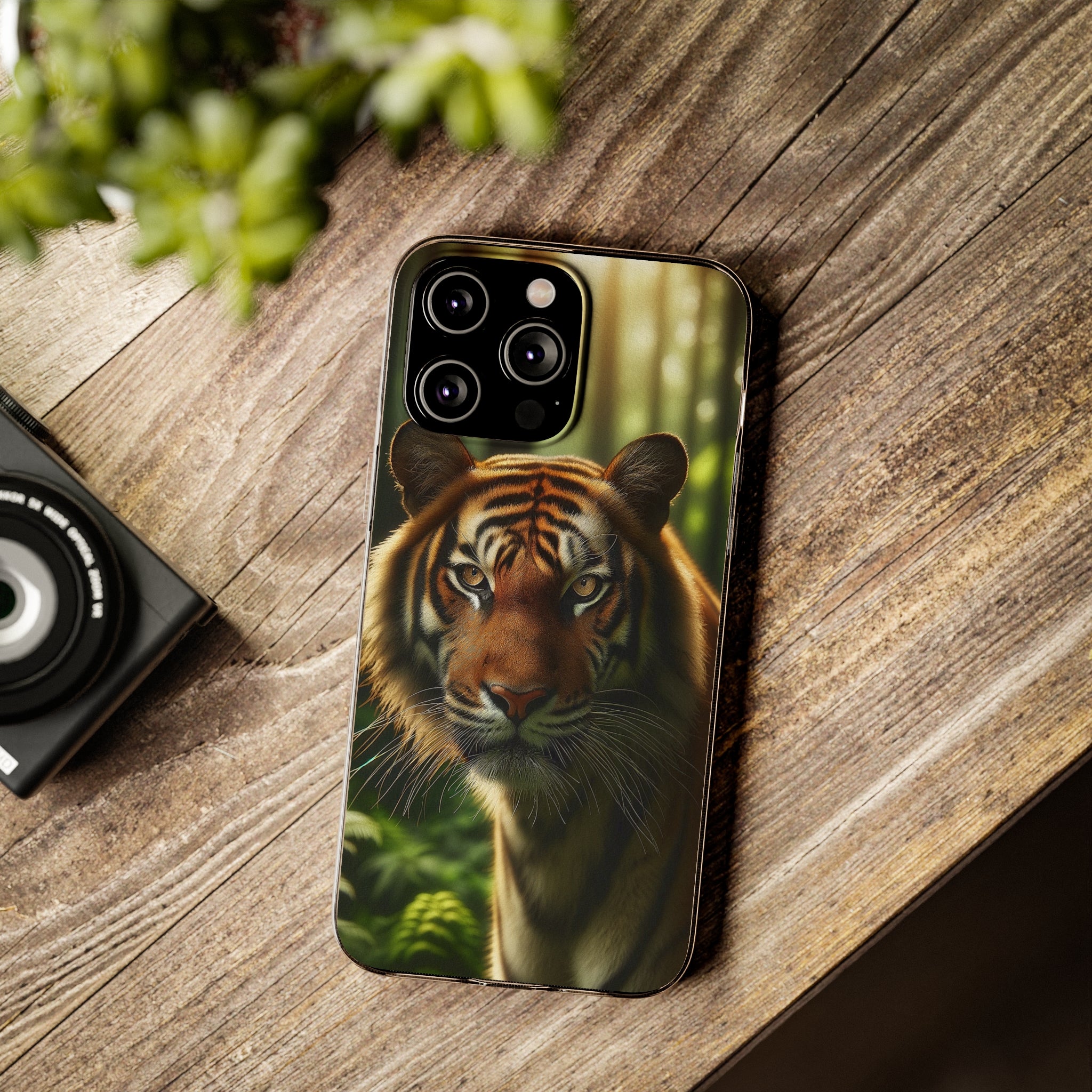 Curious Tiger - Soft Phone Case