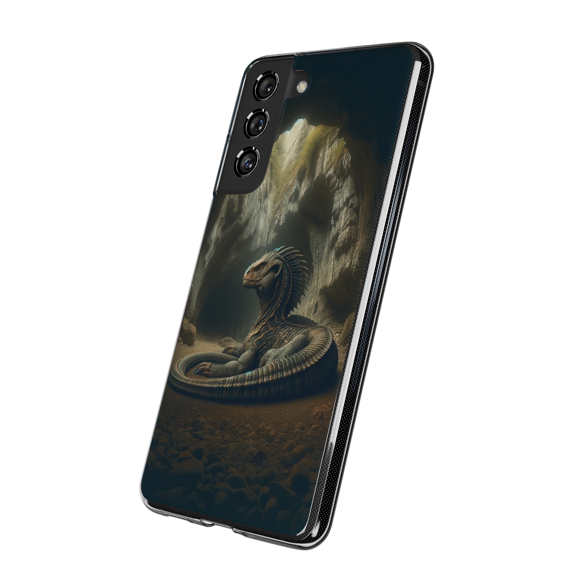 Basilisk in a cave - Soft Phone Case