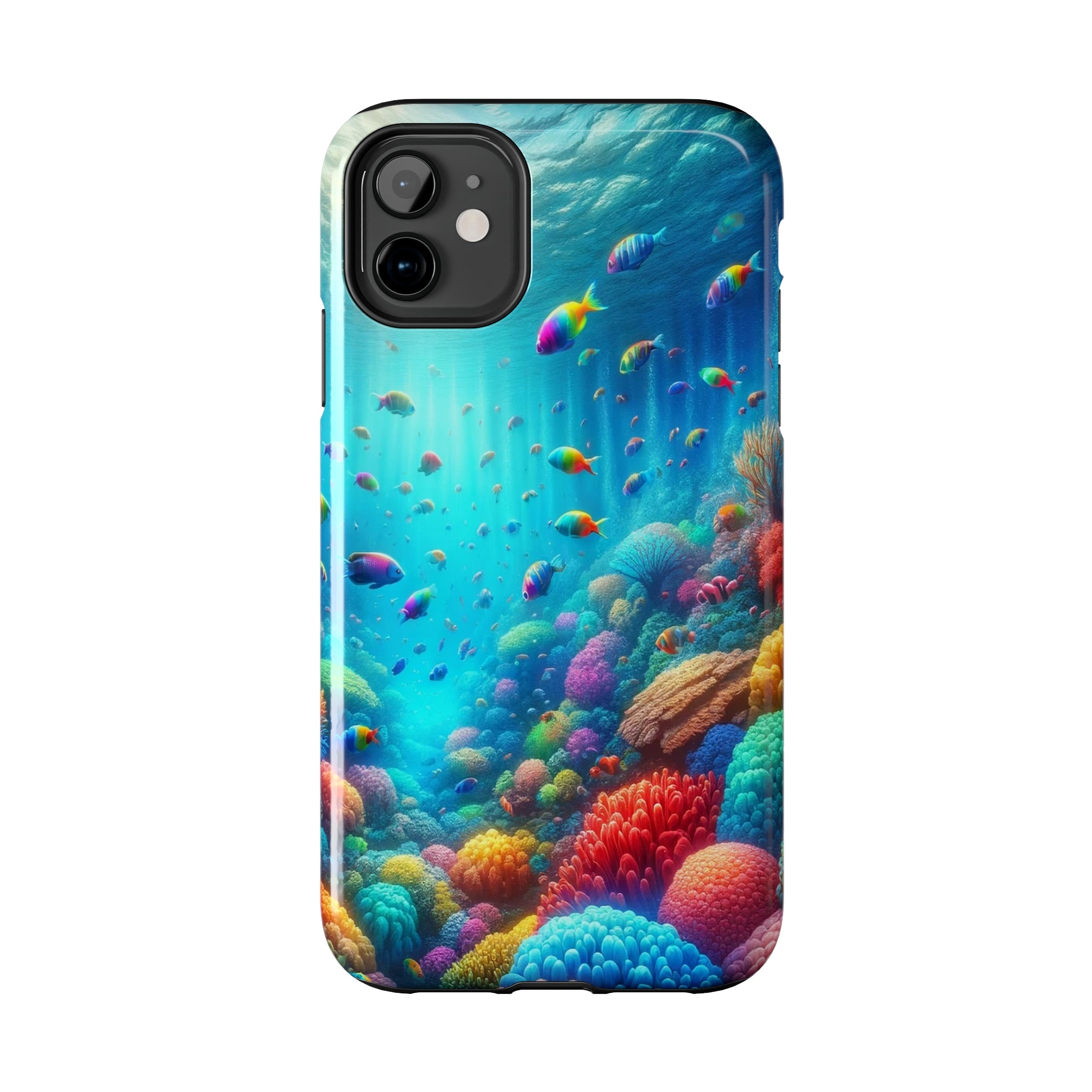 Coloured fish and coral reef - Tough Phone Case