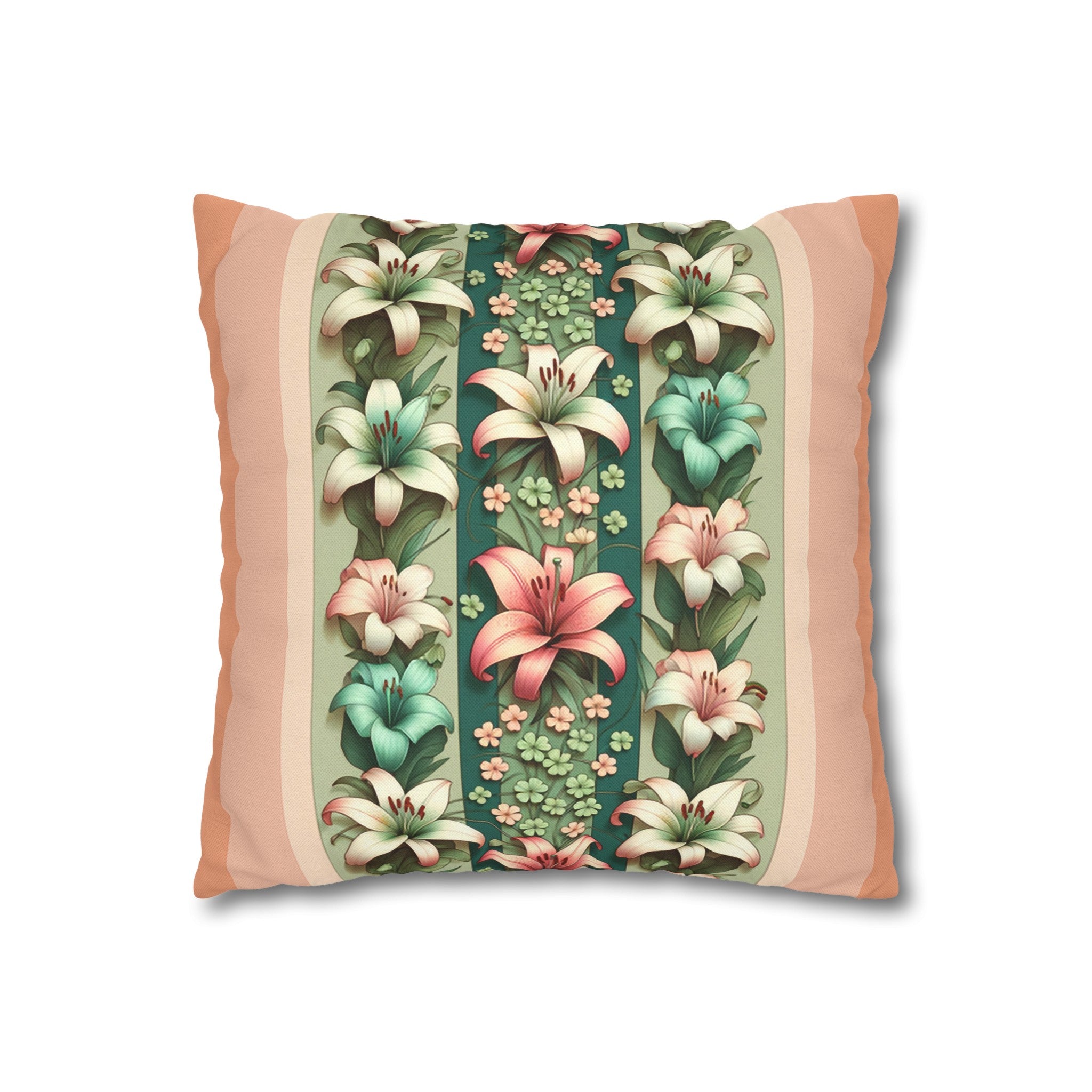 Lilies 3 - Polyester Square Pillowcase