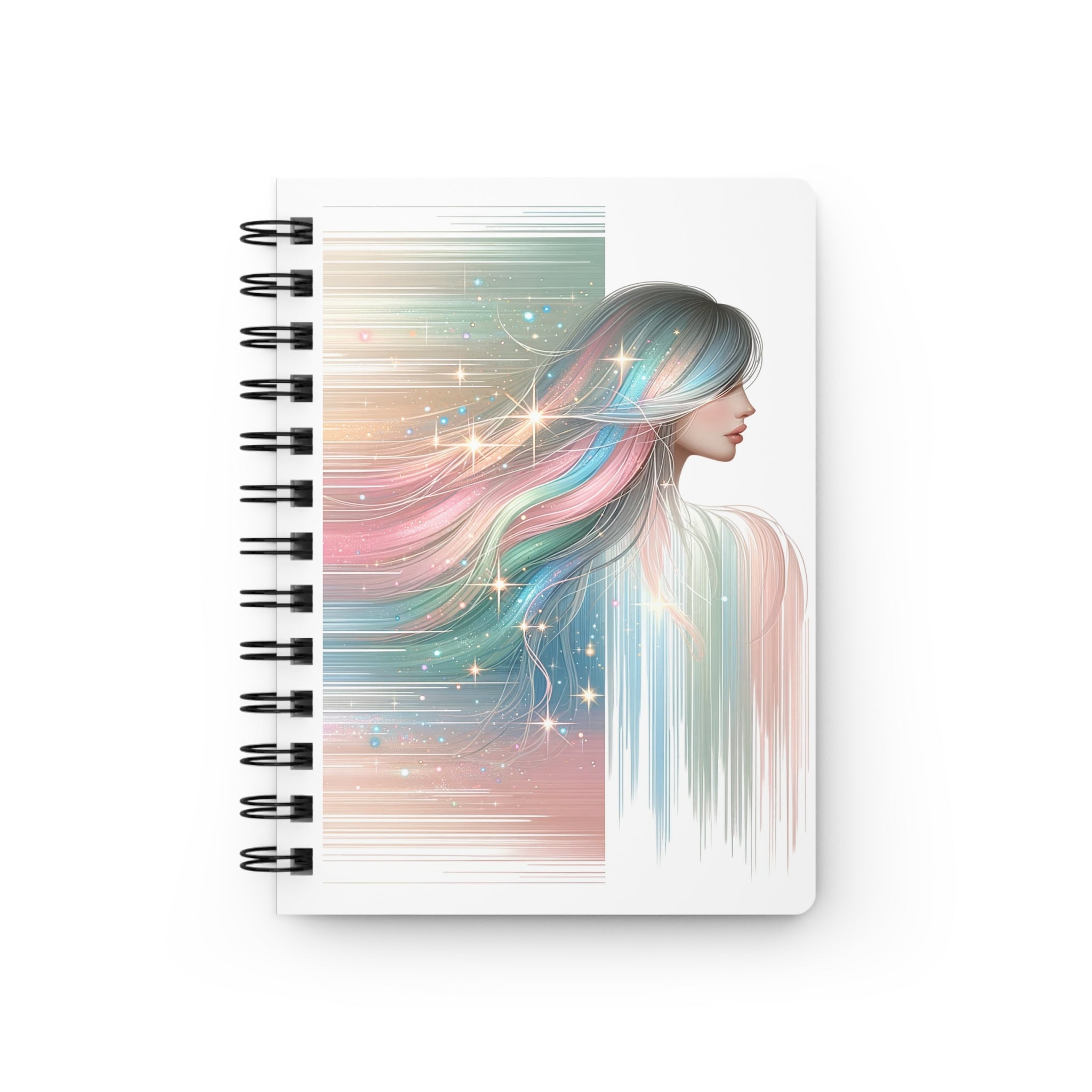 Lady in pastel art - Spiral Notebook