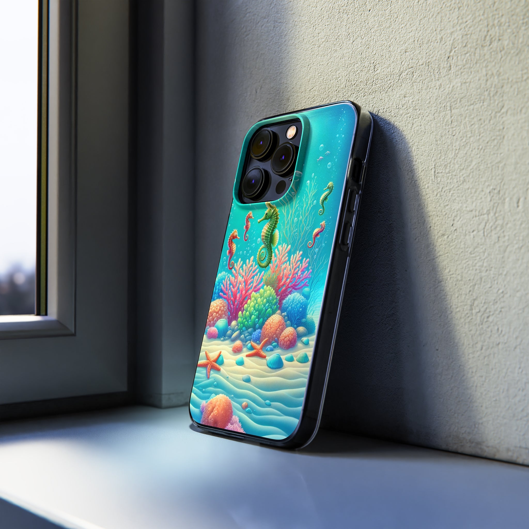 Seahorses - Soft Phone Case