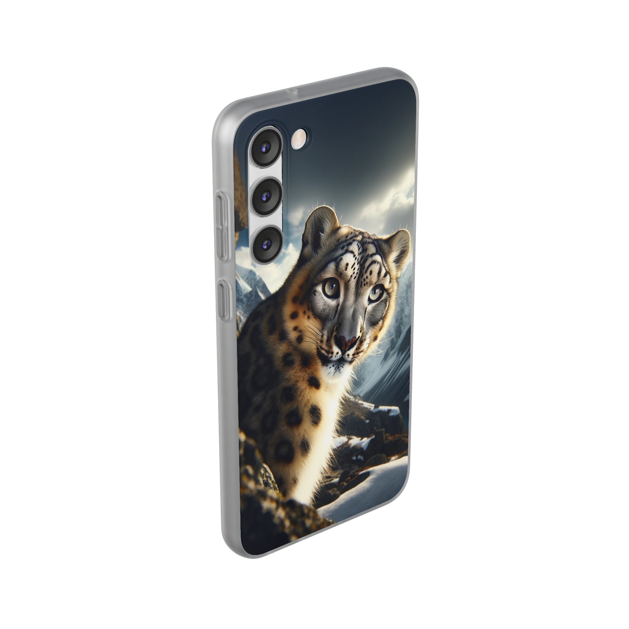 Curious Snow leopard - Flexi Case (Samsung only)