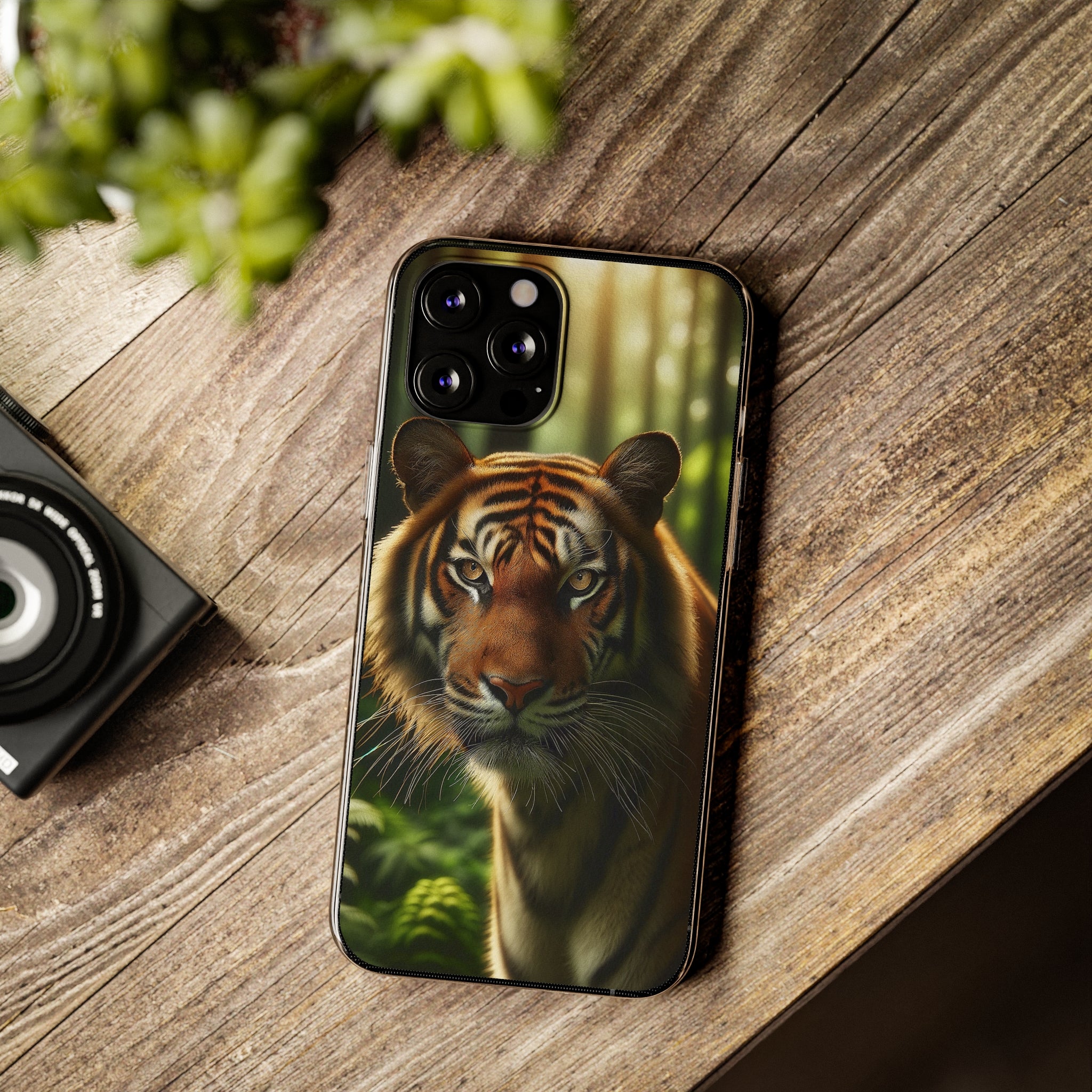 Curious Tiger - Soft Phone Case