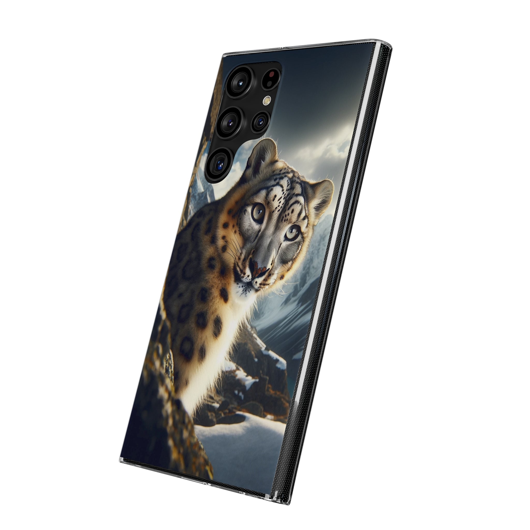 Snow Leopard - Soft Phone Case