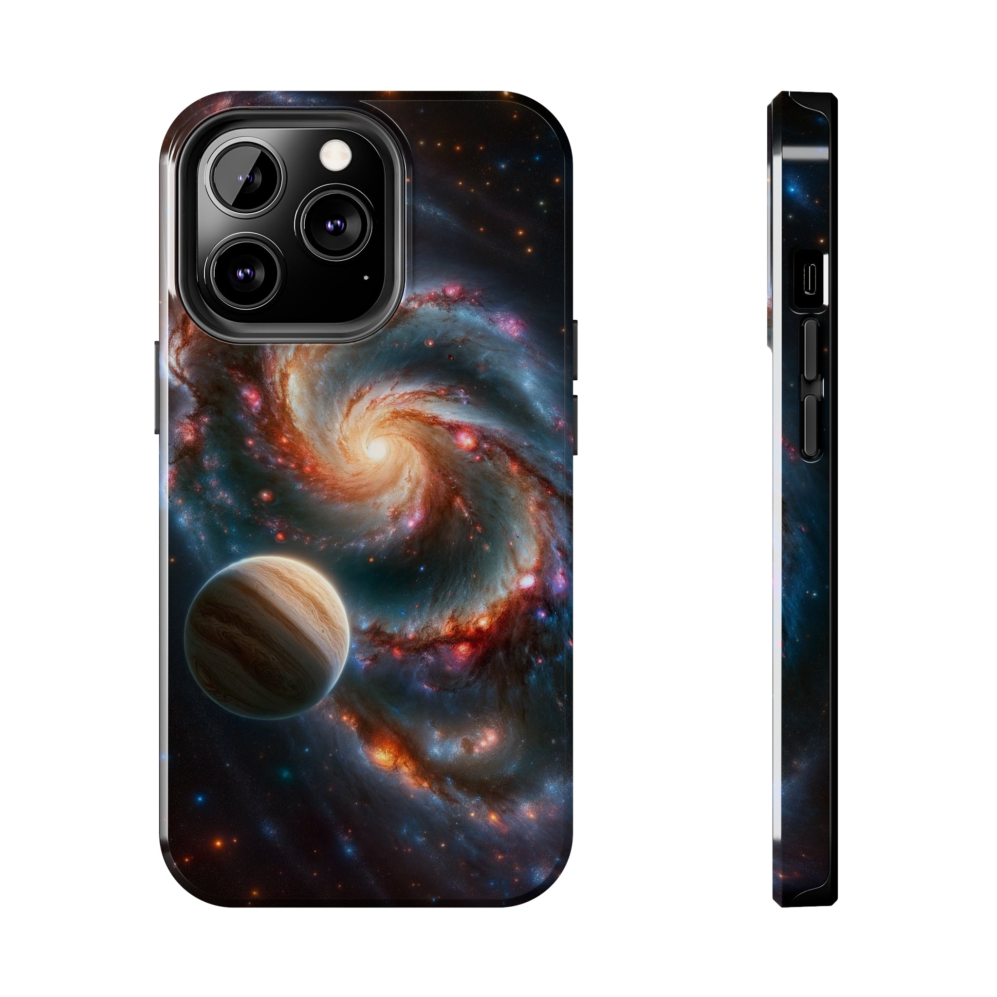 Yellow planet and wormhole - Tough Phone Case