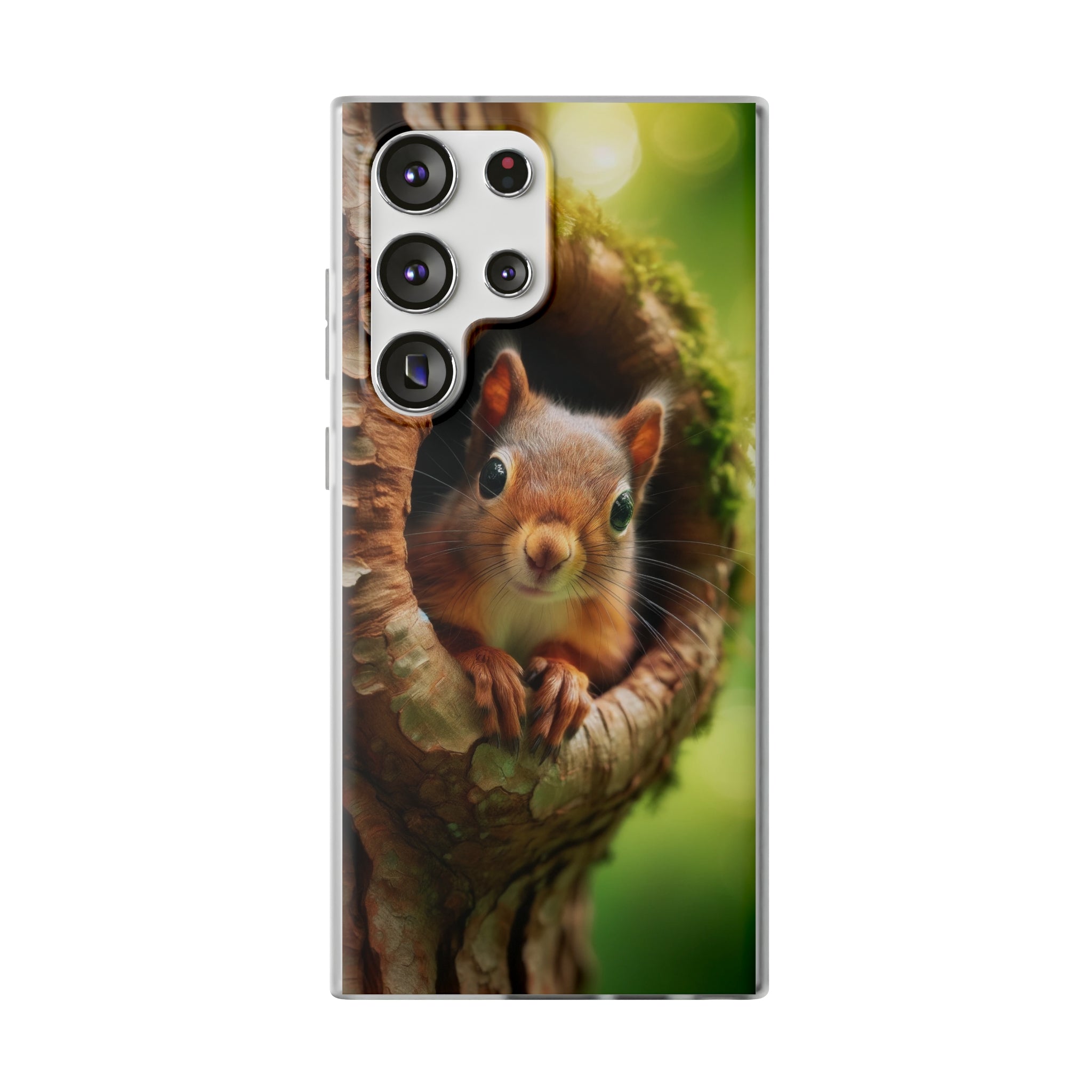 Squirrel in a treehole - Flexi Case (Samsung only)