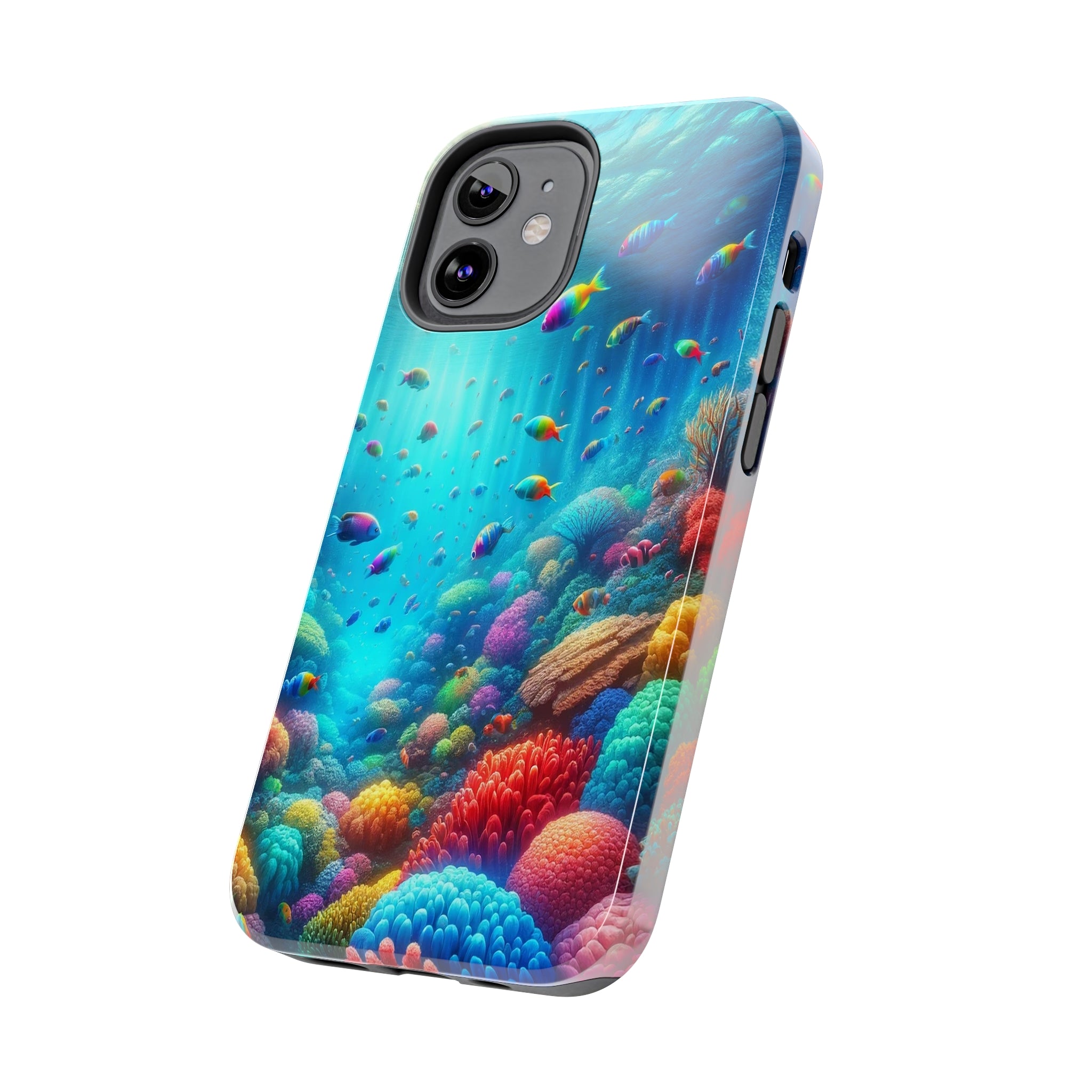 Coloured fish and coral reef - Tough Phone Case