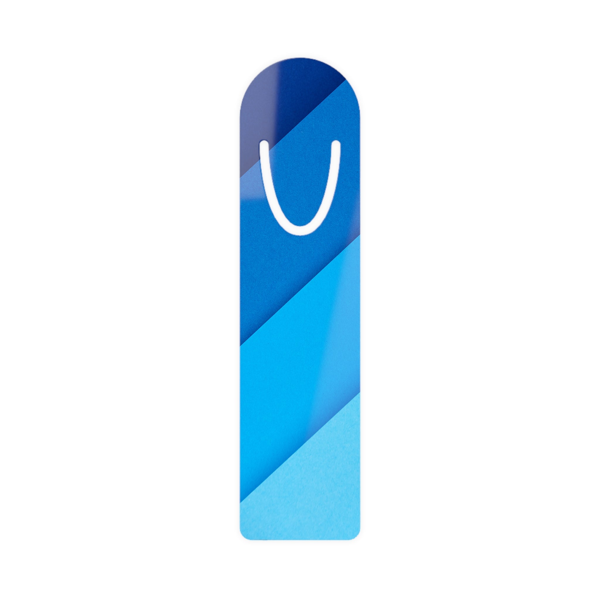 Blue, diagonal shades 1 - Bookmark