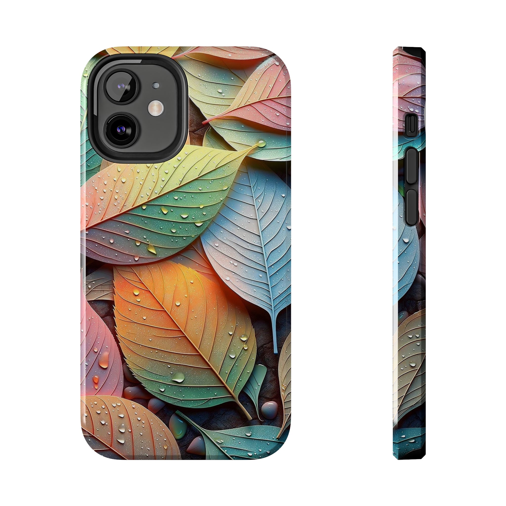 Pastel coloured leaves - Tough Phone Case