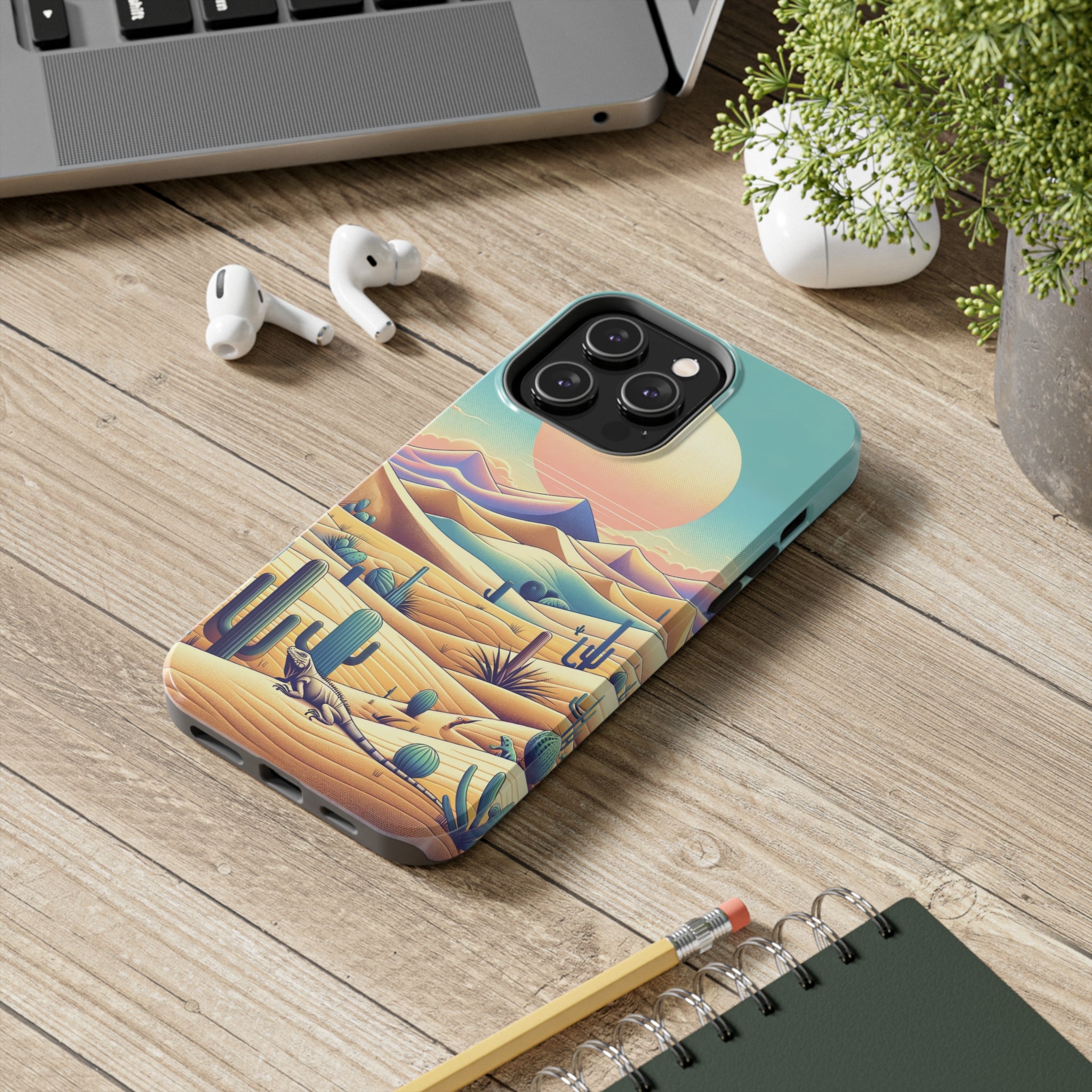 Iguana in the desert 2 - Tough Phone Case