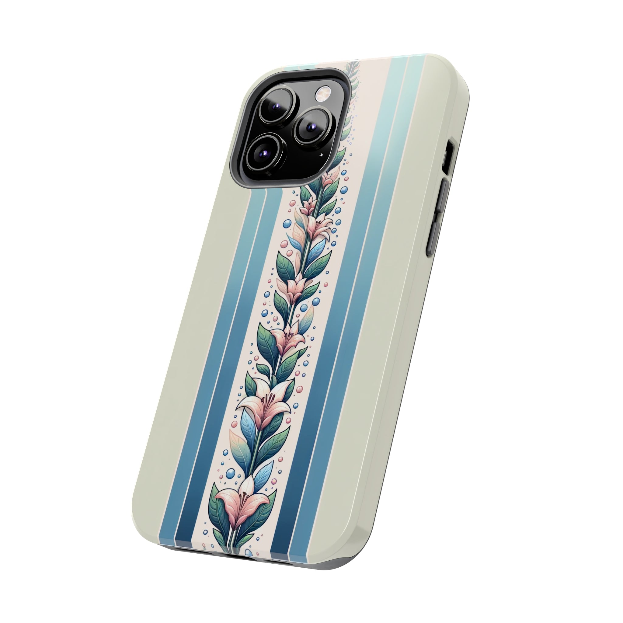 Lilies and leaves - Tough Phone Case