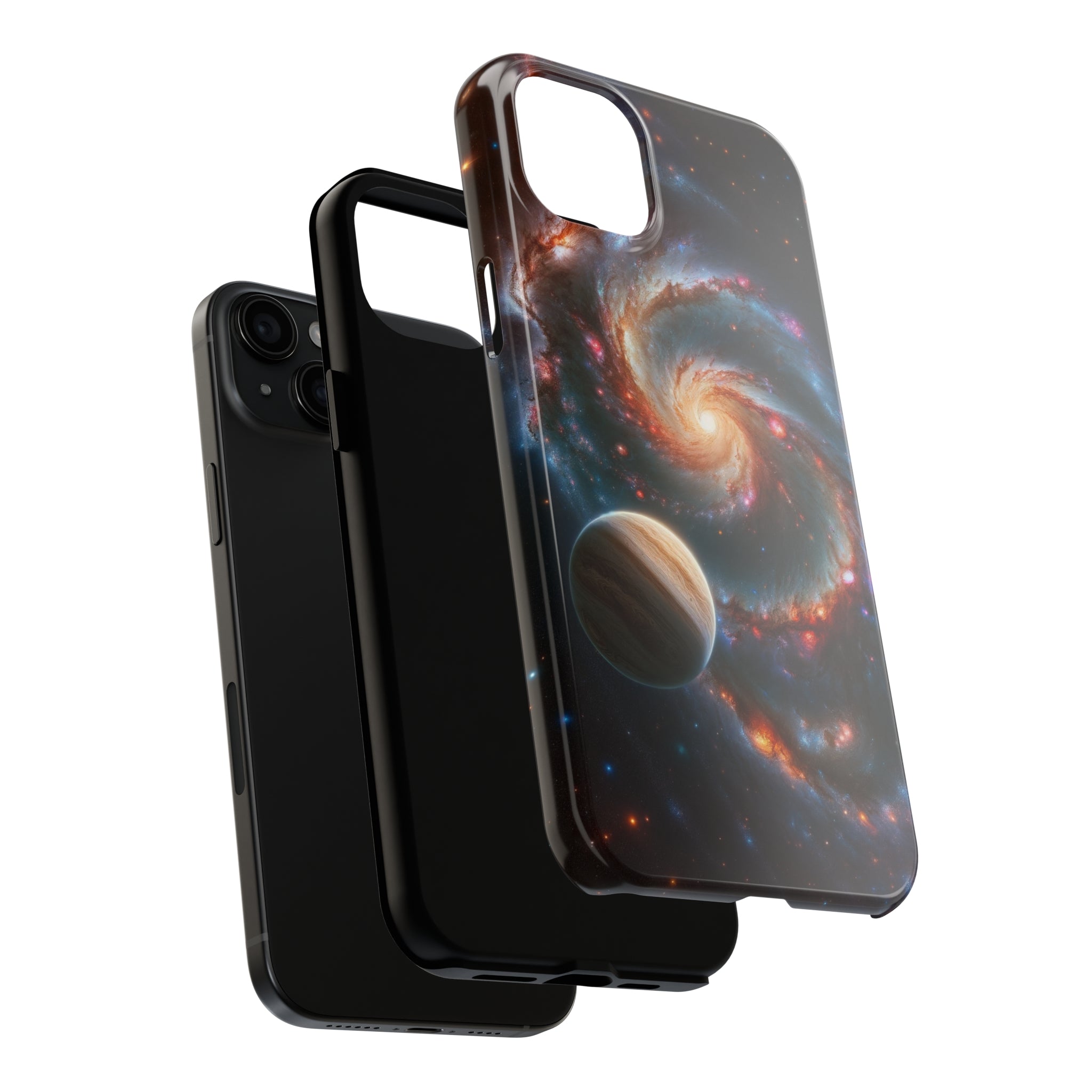 Yellow planet and wormhole - Tough Phone Case