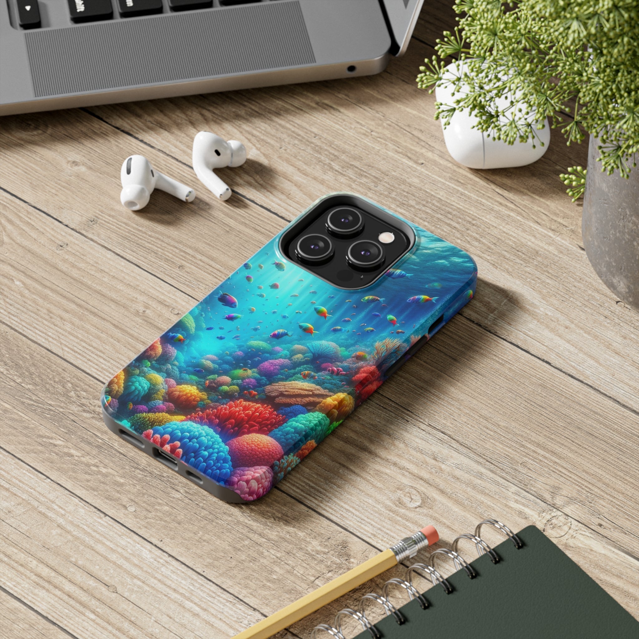 Coloured fish and coral reef - Tough Phone Case